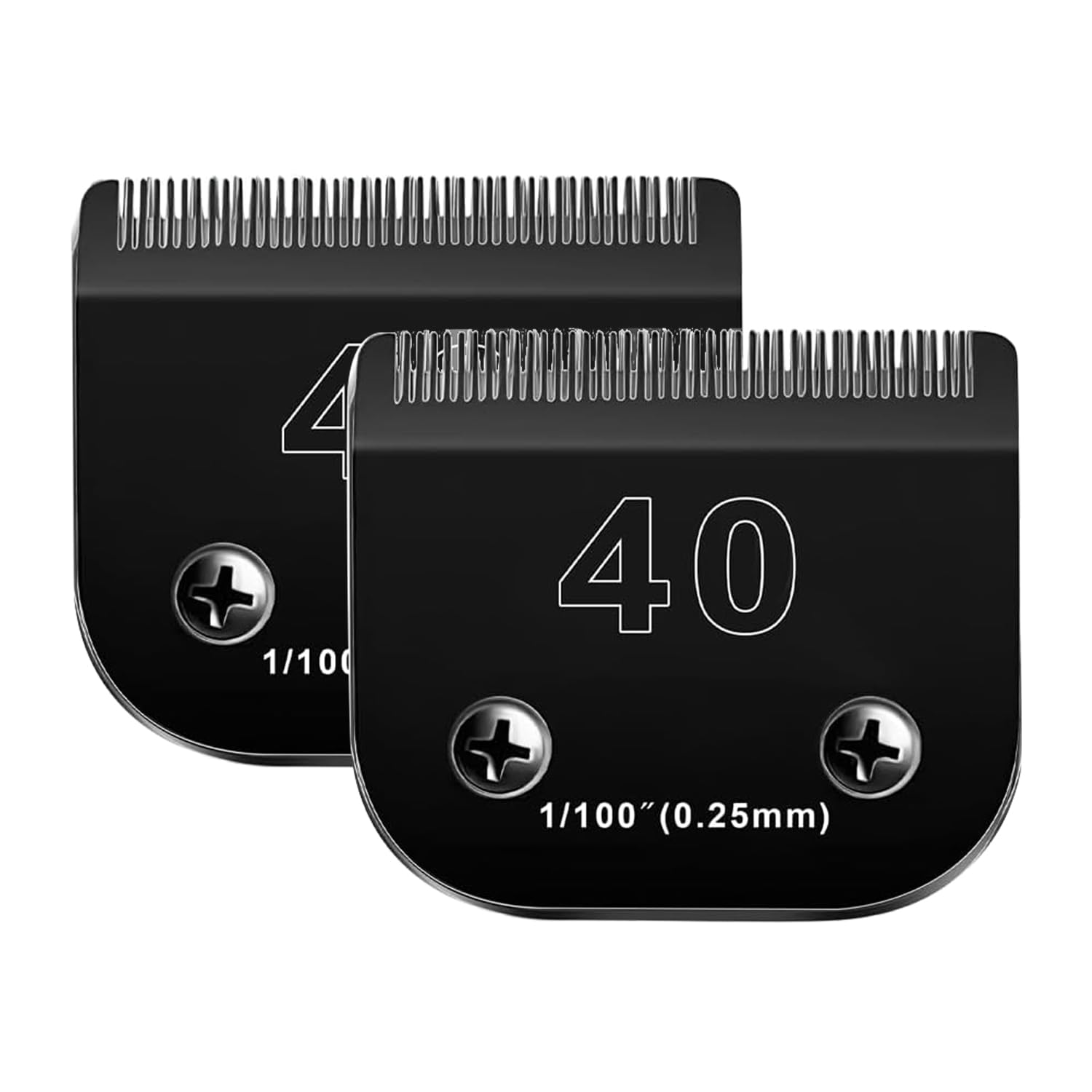 2PACK 40 Blades Dog Grooming Blades Compatible with Ainds/Oster A5/Wahl KM-10 Series Dog Clippers,Detachable Clipper Replacement
