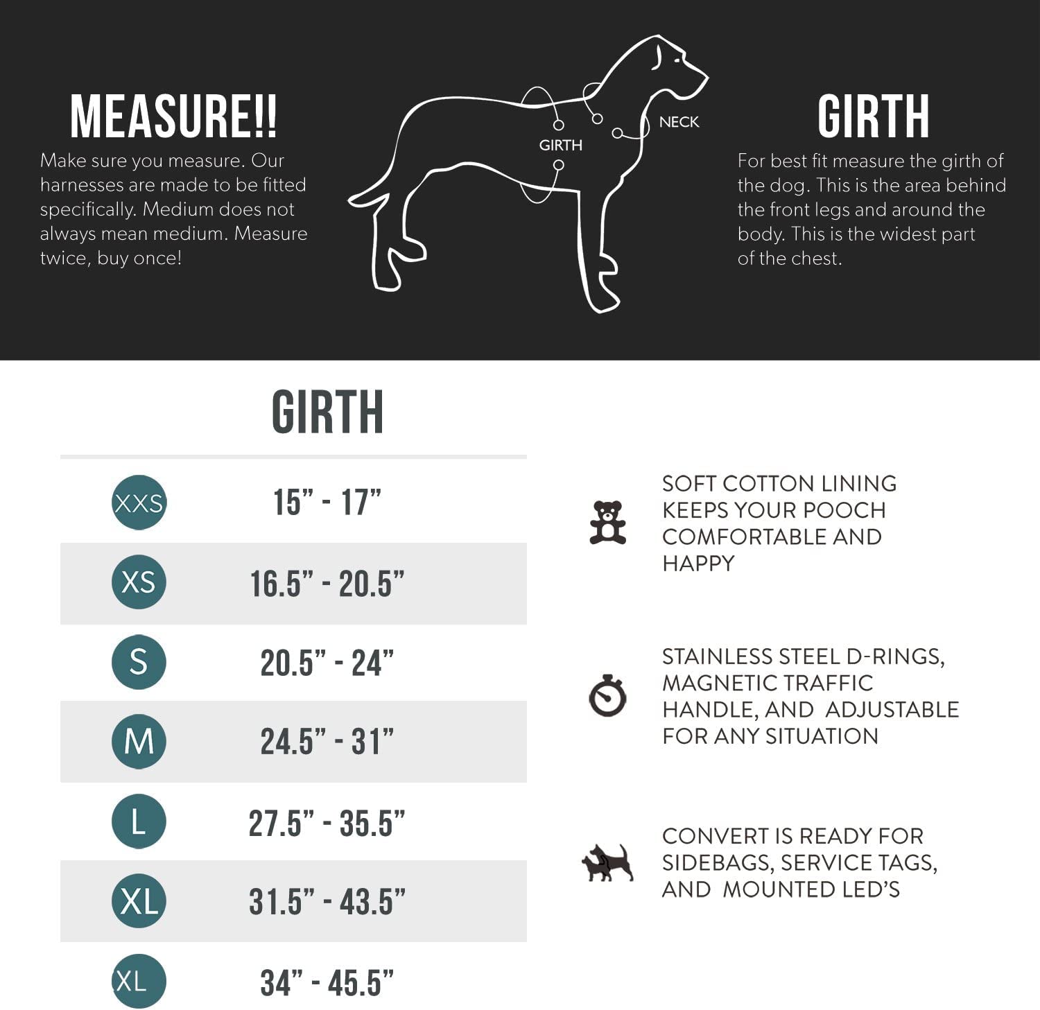 Ezydog Convert Trail-Ready Outdoor Adjustable Dog Harness - Perfect For Hiking, Walking, And Doubles As A Service Dog Vest - Superior Comfort Design With A Durable Traffic Handle (Xx-Large, Charcoal)