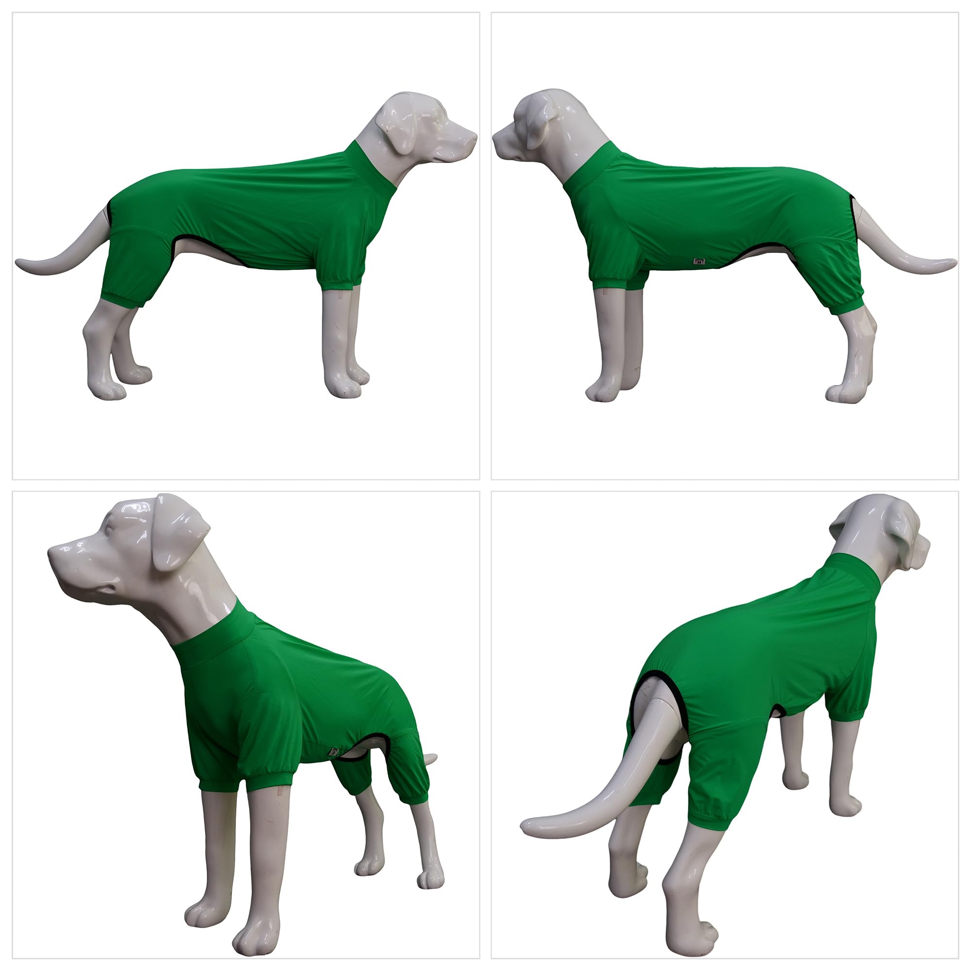 Lovelonglong Dog Jumpsuit With Uv Protection And Quick-Dry Fabric For Spring Summer Pet Pajamas Leaf Green S