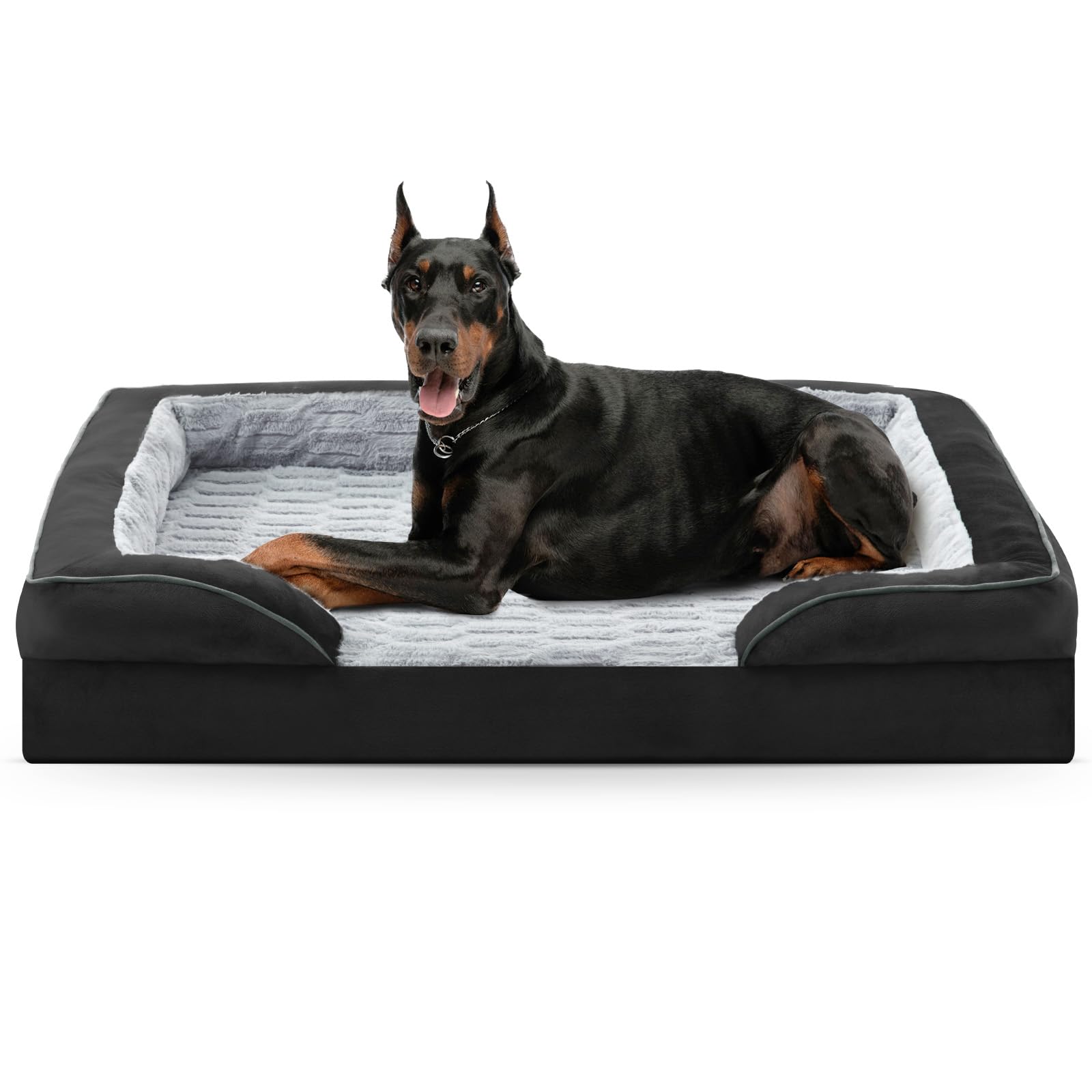 Furtime Orthopedic Dog Bed For Extra Large Dogs - Xl Plus Waterproof Dog Sofa Beds, Supportive Foam Pet Couch Bed With Removable
