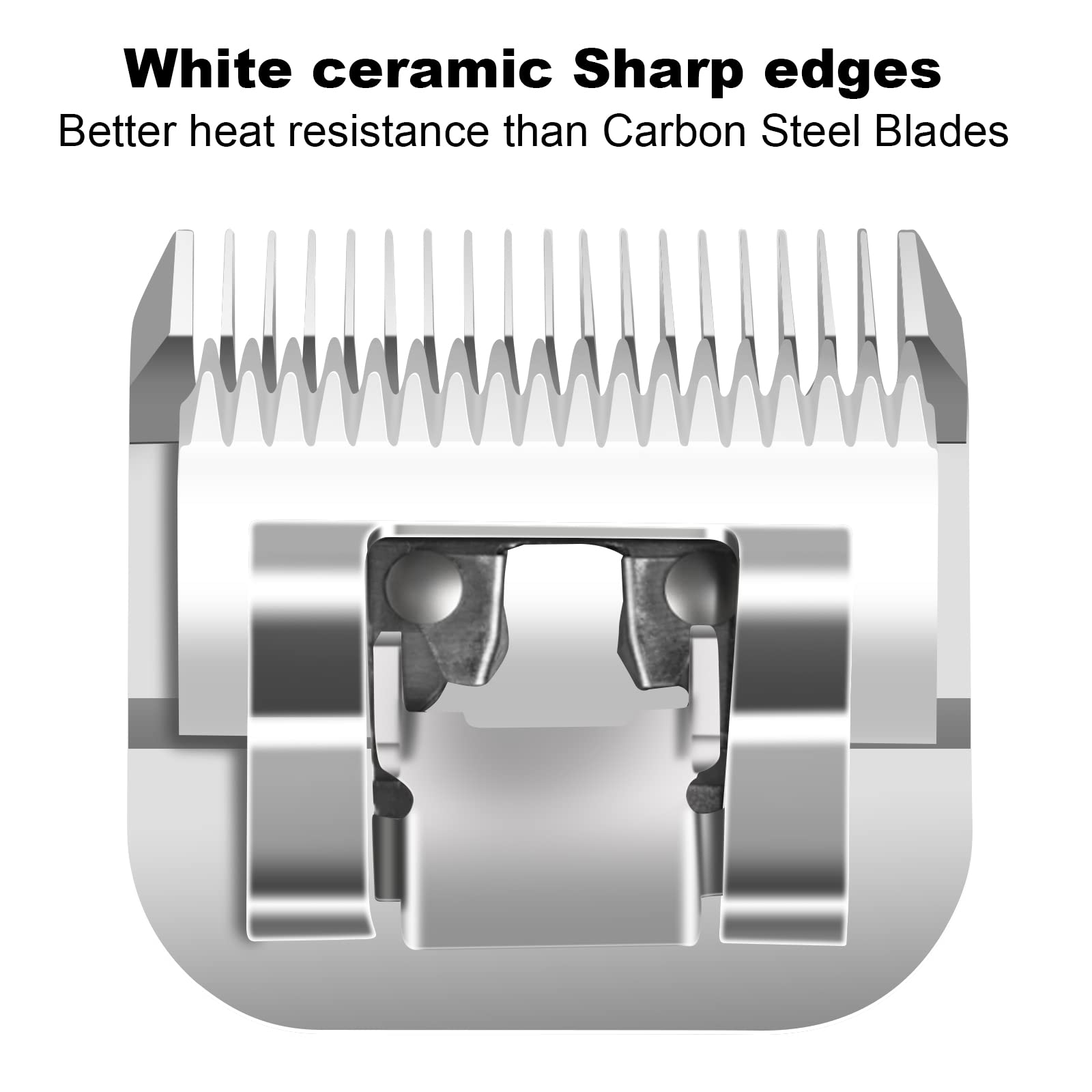 Detachable Pet Dog Grooming Clipper Ceramic Blades,Compatible With Size-15 Cut Length 3/64-Inch(1.2Mm),Compatible With Andis/Ost