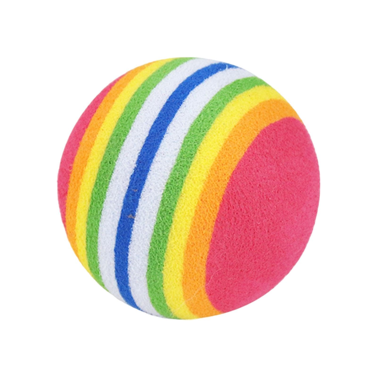 Enakshi Cat Rainbow Toy Ball Small Dogs Puppy Toy Pet Toy Activity Interactive