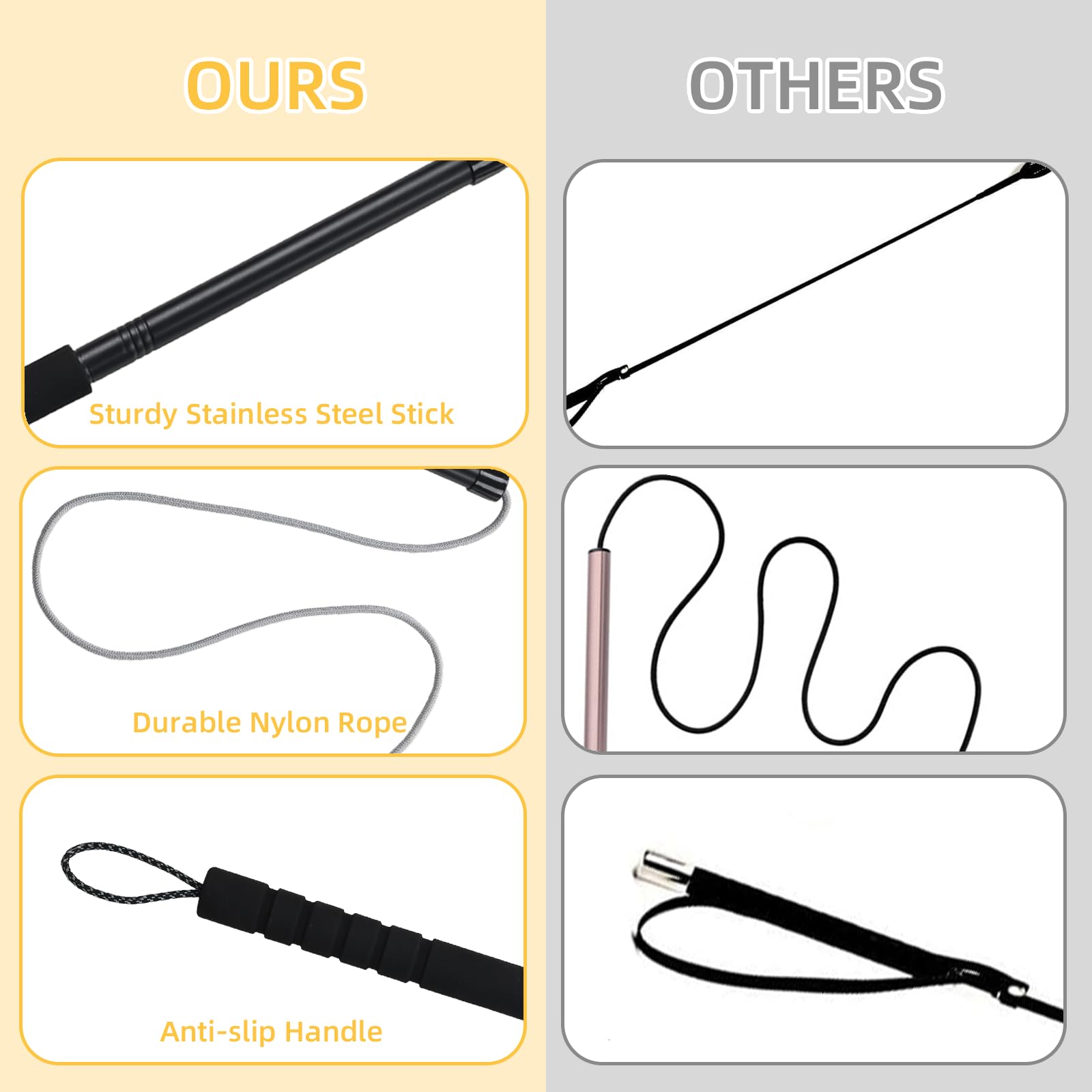 Gingull Outdoor Flirt Pole For Dogs - Interactive Toy Teaser Wand For Dogs Outdoor Chase And Tug Of War Heavy Duty Dog Flirt Pol