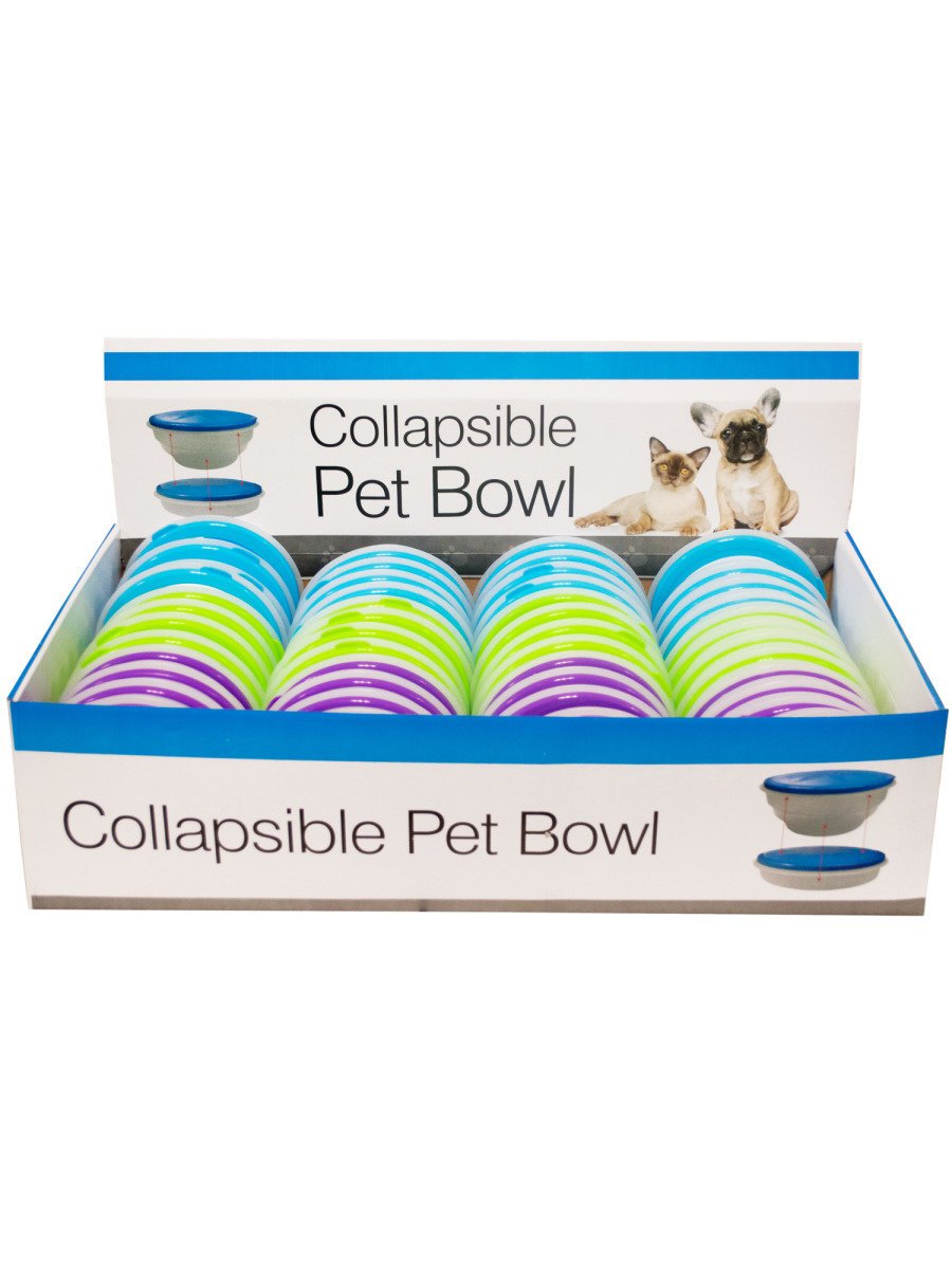 Kole Ki-Di292 Collapsible Pet Bowl Countertop Display, One Size