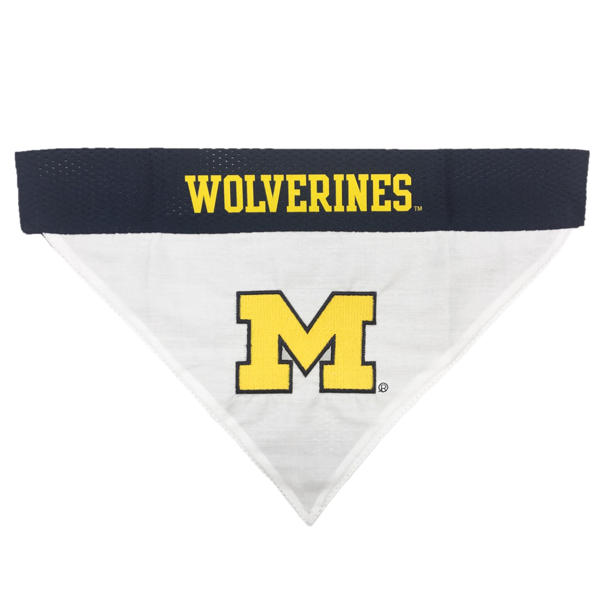 Pets First Collegiate Pet Accessories, Reversible Bandana, Michigan Wolverines Size Xx-Large