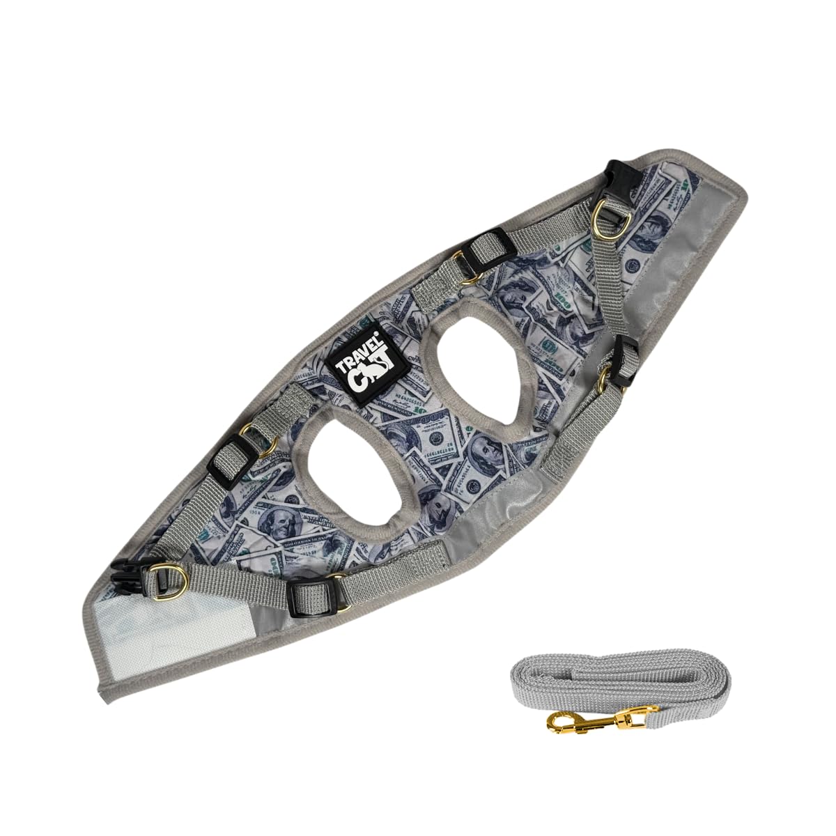 Travel Cat & Stray Cat Harness And Leash Set - Adjustable Fit Mesh Cat Harness And Reflective Strap - Comfort Escape Proof Harness For Cats, Kitten For Outdoor Walking, Hiking (Extra Small, Cashcat)