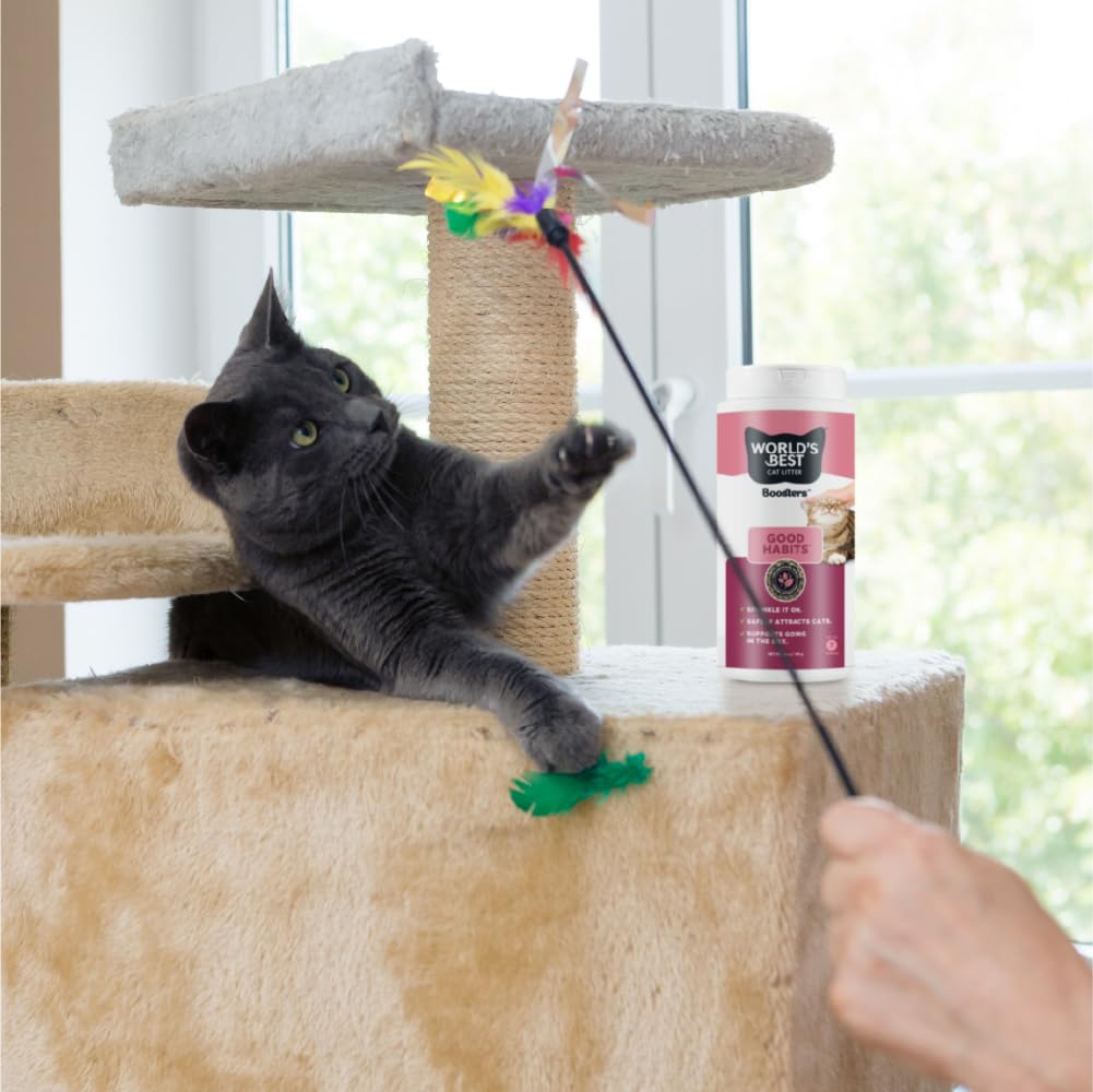 WORLDS BEST CAT LITTER Boosters Good Habits | Natural and Sustainable Cat Litter Additive | Attracts Your Cat to The Litter Box