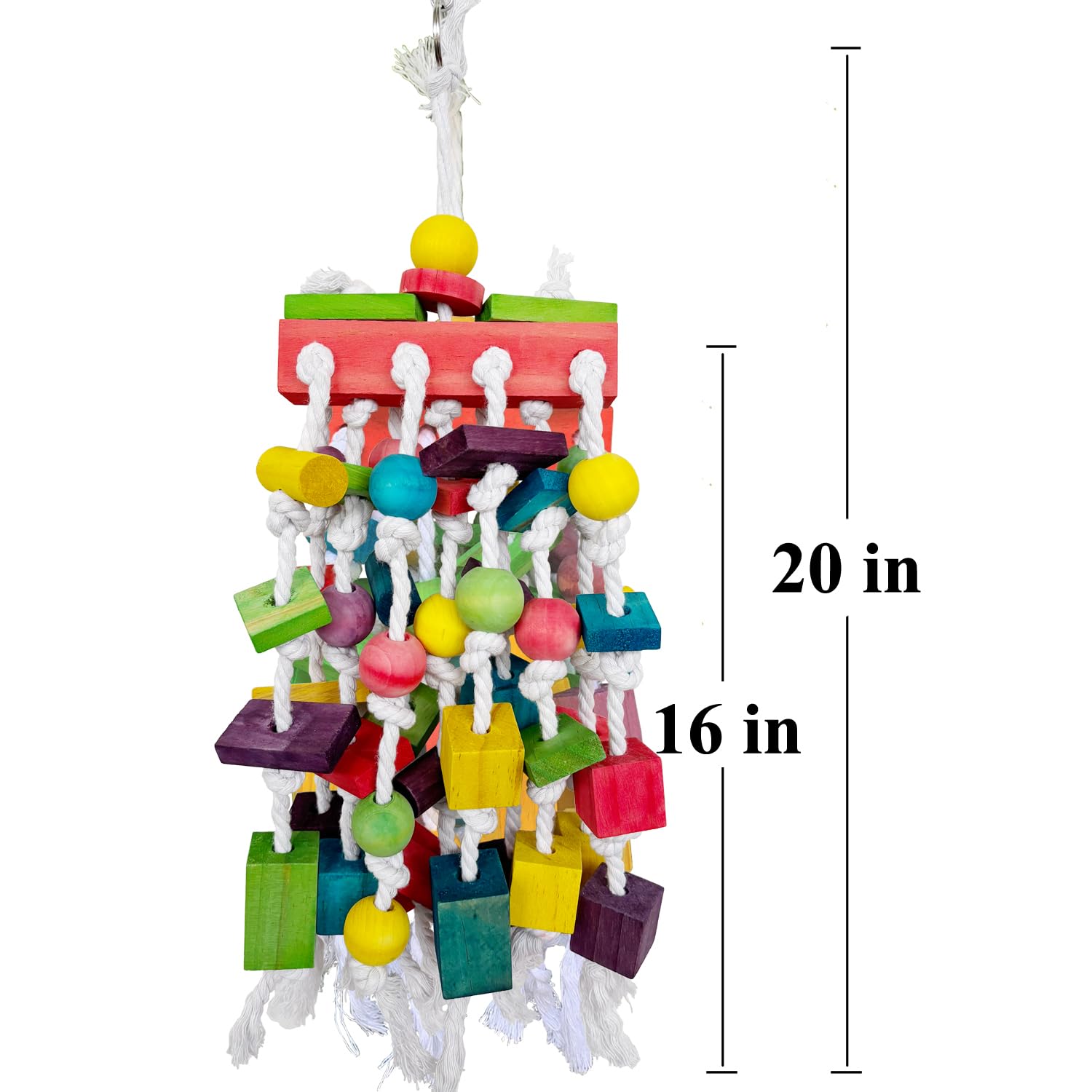 Tanoma Extra Large Parrot Bird Toys For Macaws, Amazon Parrots, African Grey- Birds Cage Accessories