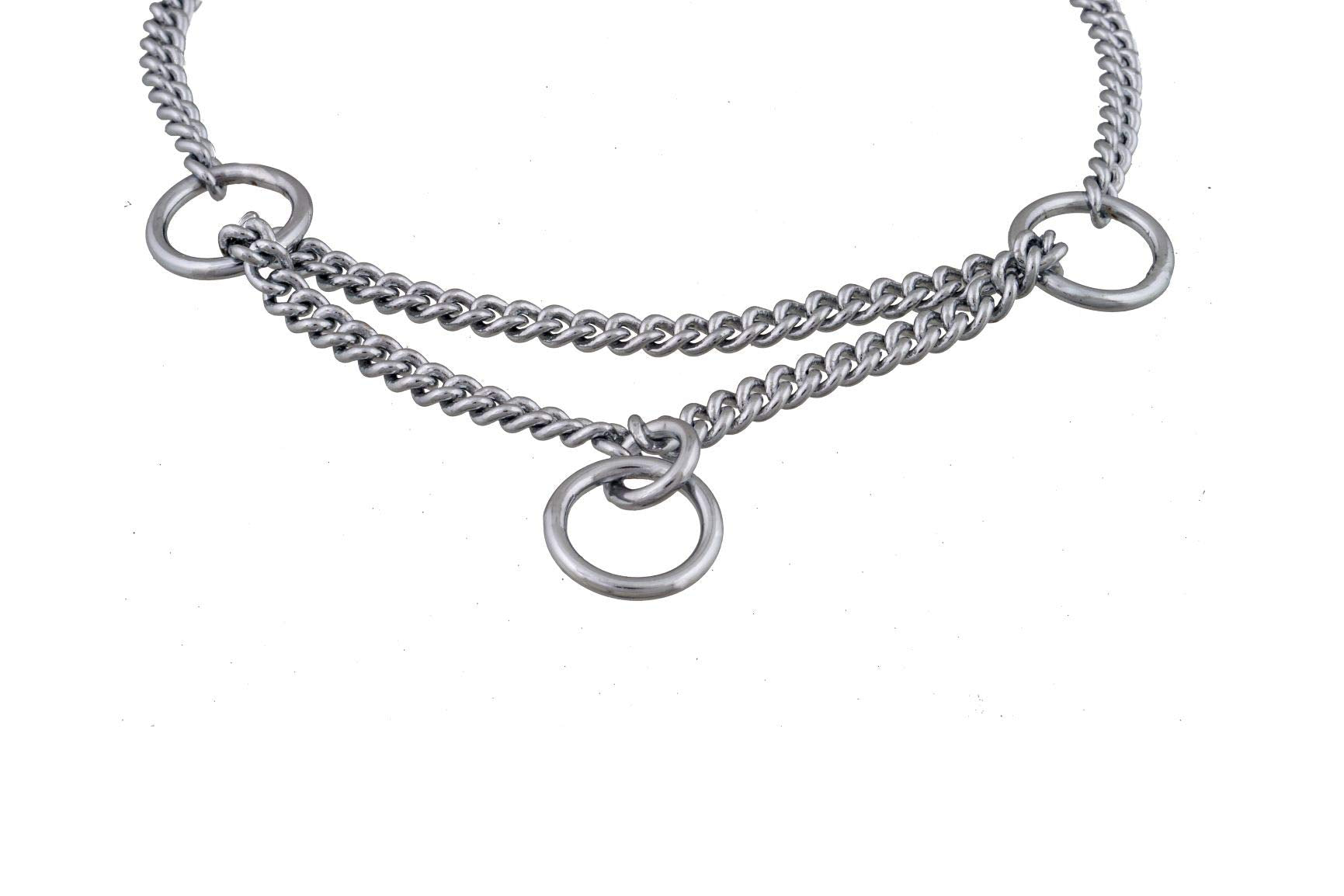 Alvalley Martingale Collar For Dogs - Brass Chain Dog Chain Collars, Durable Martingale Dog Collar For Small, Medium, And Large