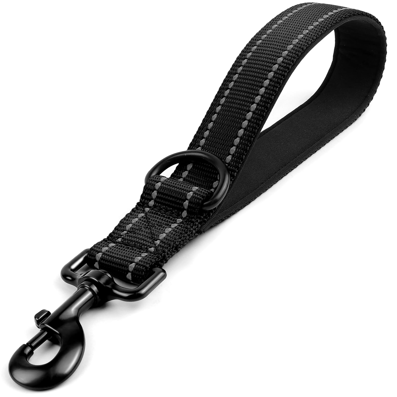 Joytale Strong Short Dog Leash 1FT, 1.2 Inch Wide, Heavy Duty, Padded Handle for Traffic Control, Reflective Leash for Medium an