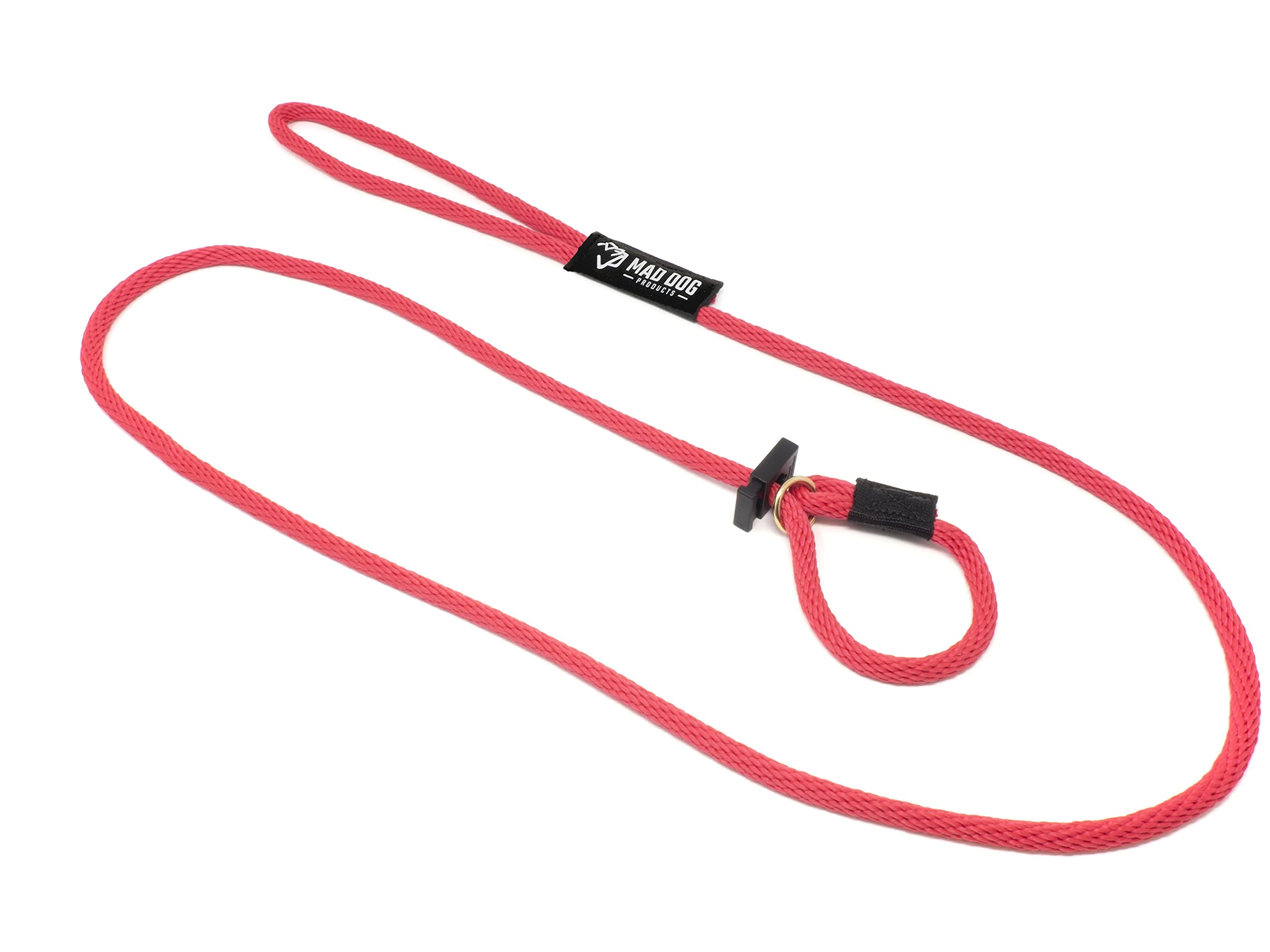 Mad Dog Products English Slip Dog Lead | 3/8 Inch X 6 Feet | Red