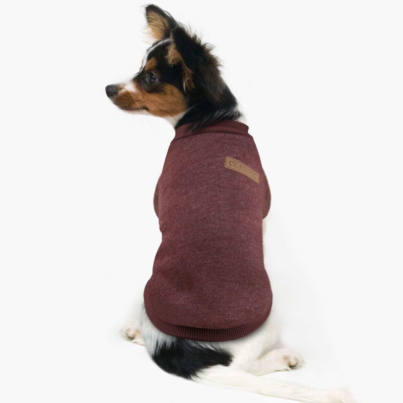 Idepet Pet Dog Classic Knitwear Sweater Fleece Dog Coat Soft Thickening Warm Pup Dogs Shirt Winter Pet Dog Cat Clothes Puppy Cus