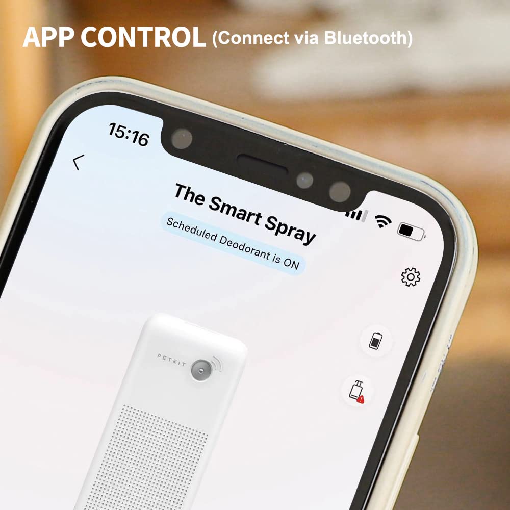 Petkit Smart Spray Odor Remover For Puramax And Puramax 2 Automatic Self-Cleaning Cat Litter Box, Bluetooth Connected, App Contr