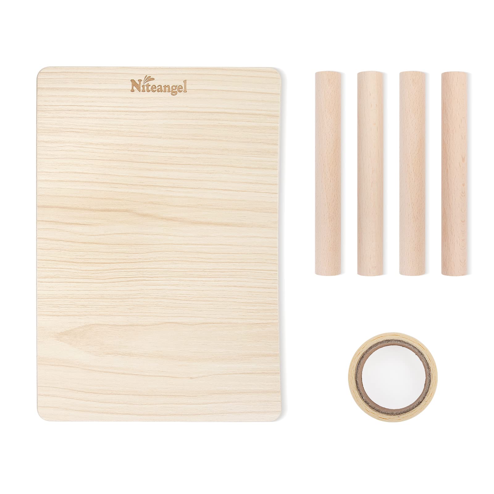 Niteangel Hamster Play Wooden Platform For Dwarf Syrian Hamsters Gerbils Mice Degus Or Other Small Pets (10.2 L X 7 W -5.9'' Height, Burlywood)