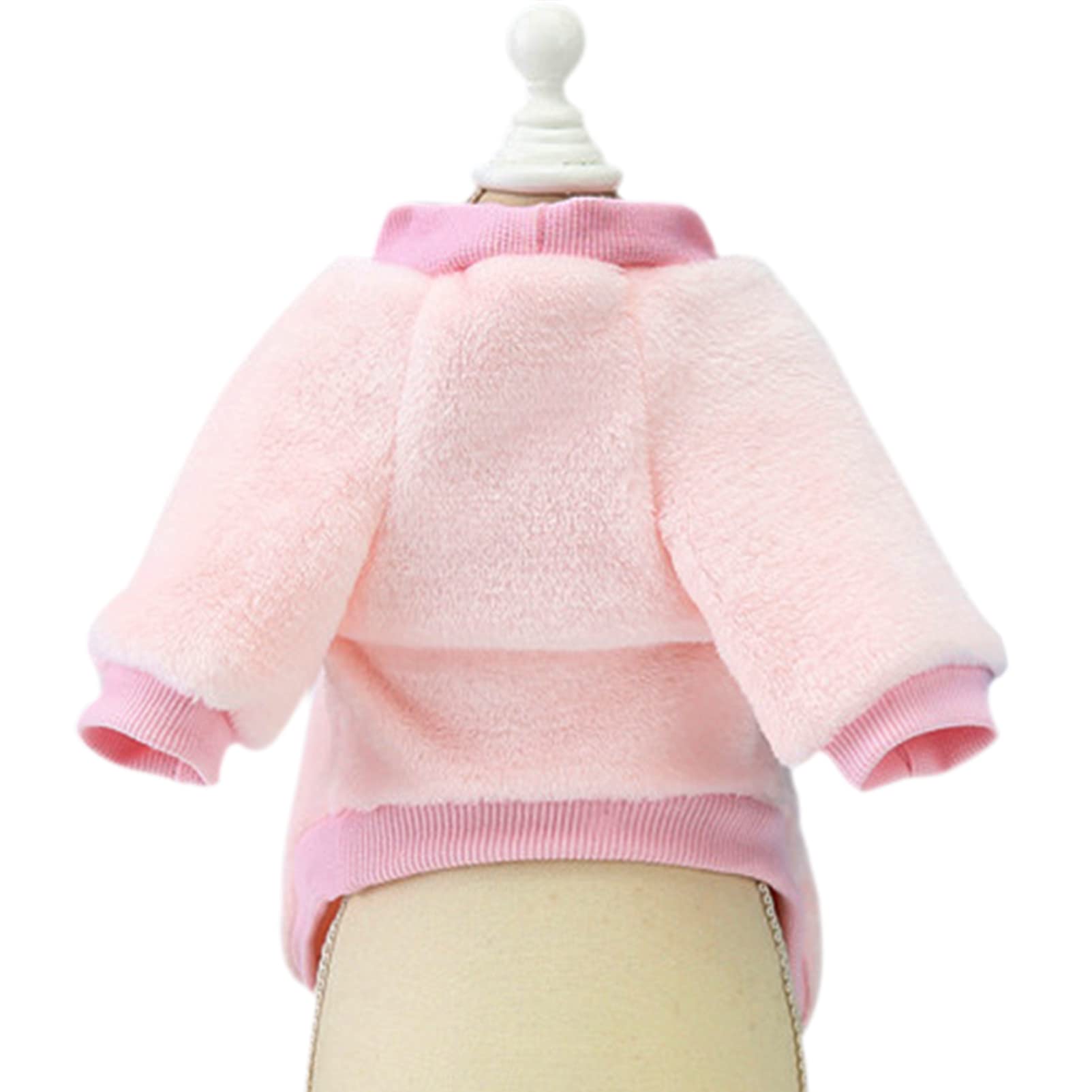 Jecikelon Pet Dog Clothes Dog Sweater Soft Thickening Warm Pup Dogs Shirt Winter Puppy Sweater For Dogs (Z01-Pink, Medium)