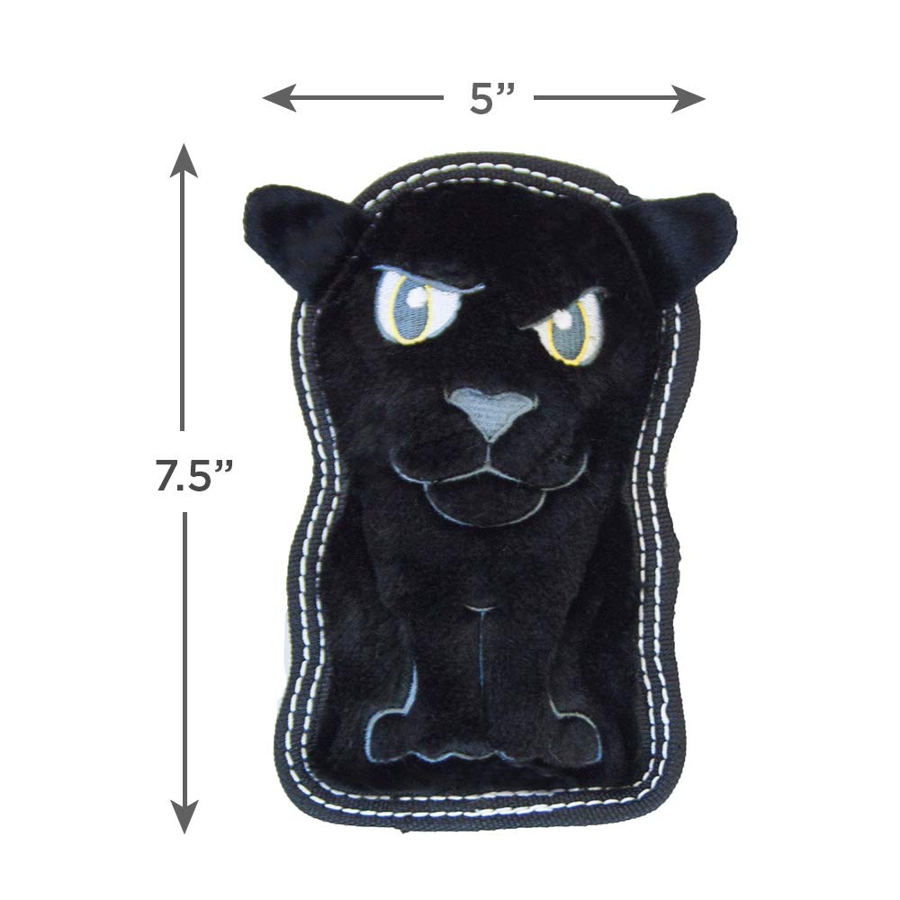 Outward Hound Tough Seamz Panther Plush Dog Toy, Small