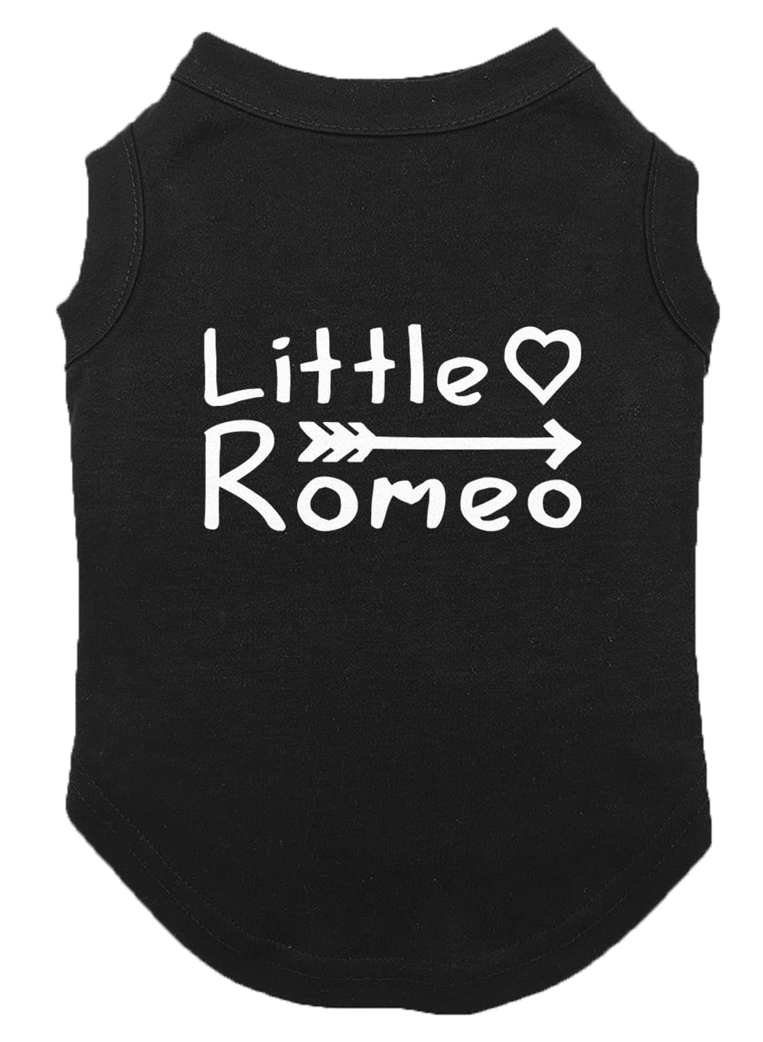 Little Romeo - Stud Handsome Cute Juliet Love Dog Shirt (Black, 2X-Large)