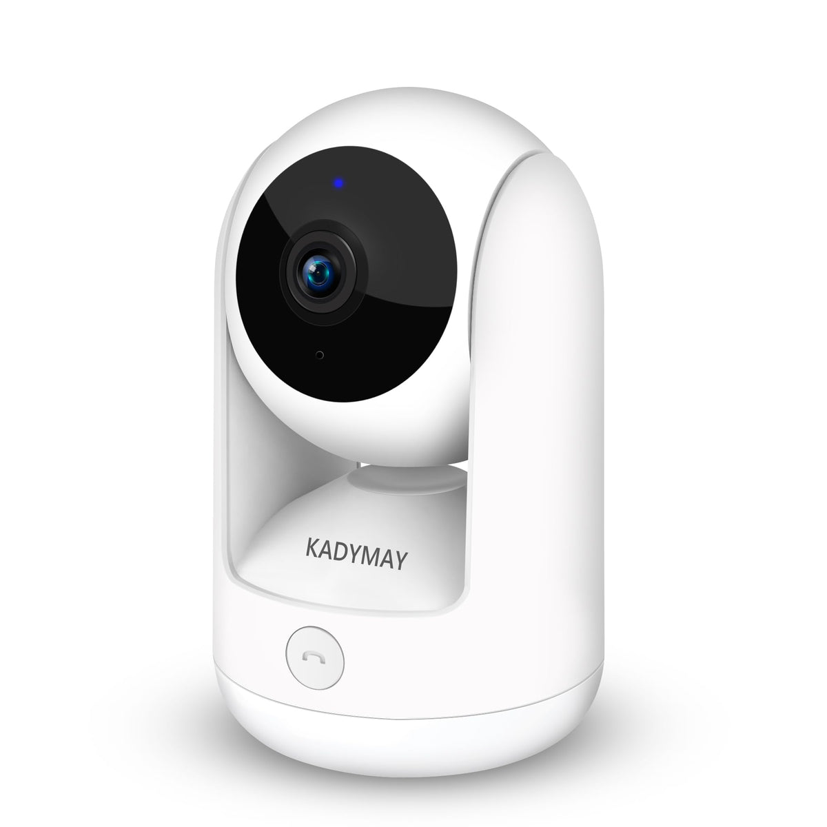 Kadymay Indoor Camera W/ 1-Key-Call, Pet Camera/Dog Cameras W/Motion Tracking, 2K Hd Baby Monitor W/Pan/Tilt Rotating, Live Vide