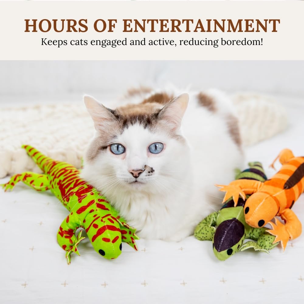 Cat Toy Snake Lizard Catnip Toys Chew Bite Resistant Toys For Indoor Cats Boredom Relief Teeth Cleaning Interactive Funny Cute K