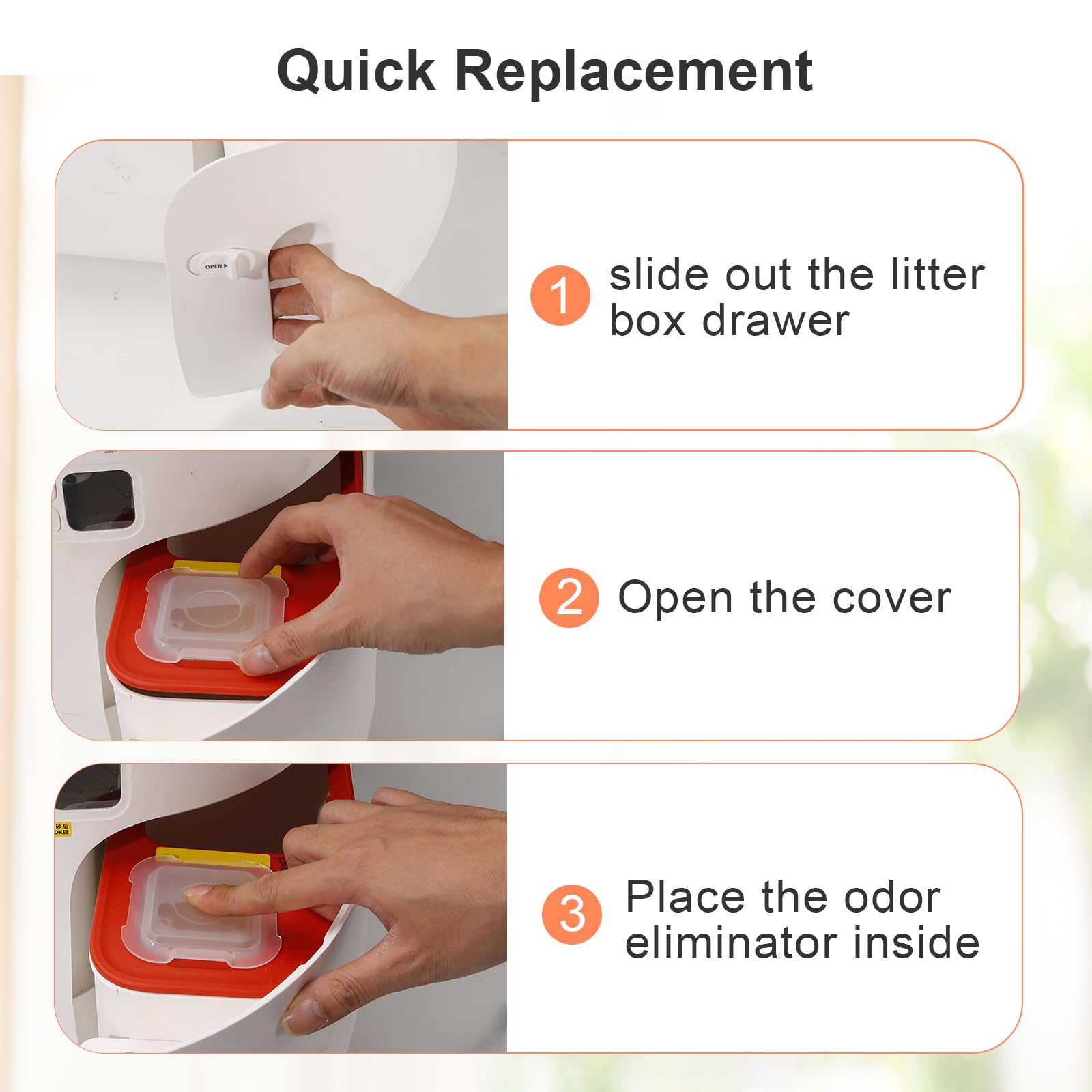 N50 Odor Eliminator 2.0, Cat Litter Deodorizer Compatible With Puramax Litter Box, Exclusive For Puramax Self-Cleaning Cat Litte
