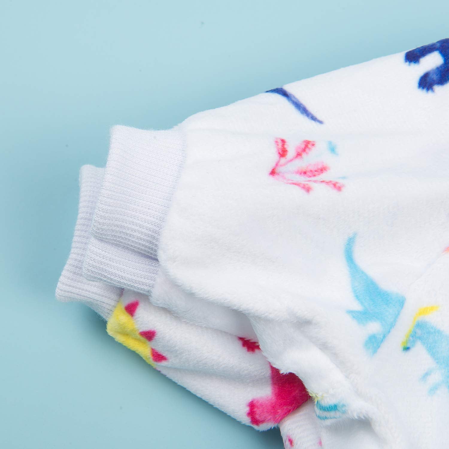 Cutebone Dinosaur Dog Pajamas Adorable Puppy Clothes Jumpsuit Pjs Pet Apparel Soft Fleece Cat Coat, Medium P01M