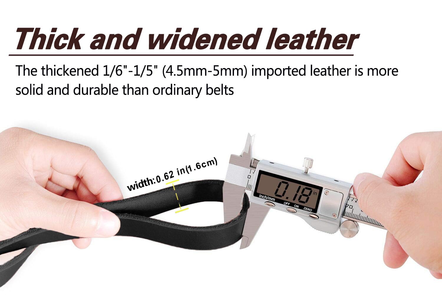 Lwbmg Black Leather Dog Leash 6Ft X 5/8'', Heavy Duty Dog Leash, Strong Sturdy Genuine Leather Dog Leash, Soft Braided Leather L