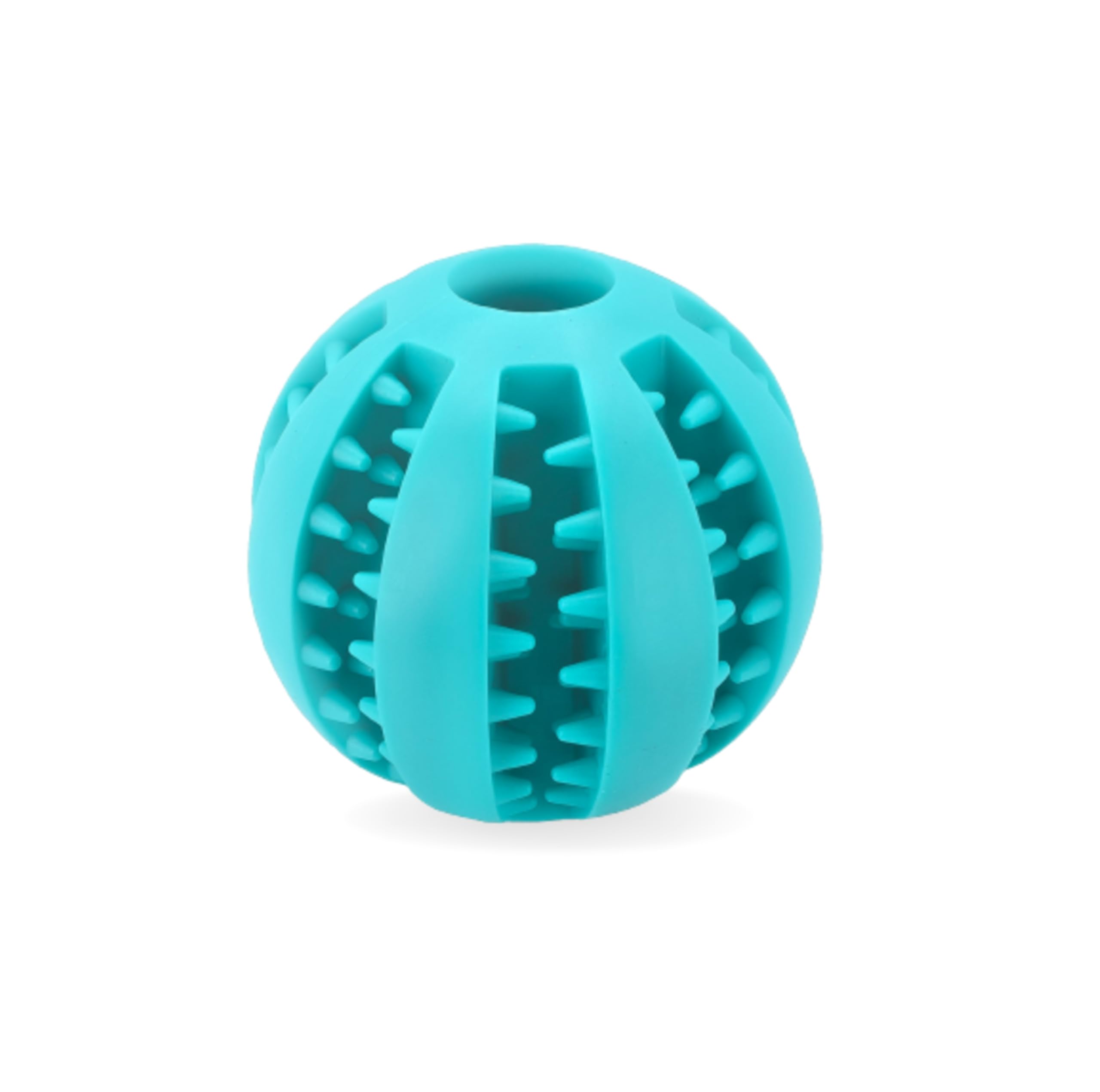 2 Pcs Non-Toxic Rubber Dog Toy Ball, 2.75 inch Durable & Tough Rubber Dog Treat Dispensing Puzzle Ball Chew Toy & IQ Training To