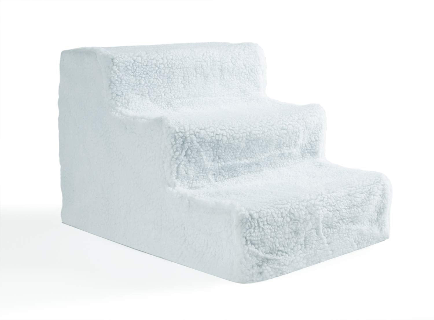 Pet Parade Three Step Pet Stairs ?Easy Access To Beds And Couches For Pets ?Easy Assembly ?emovable Cover ?Easy Cleaning