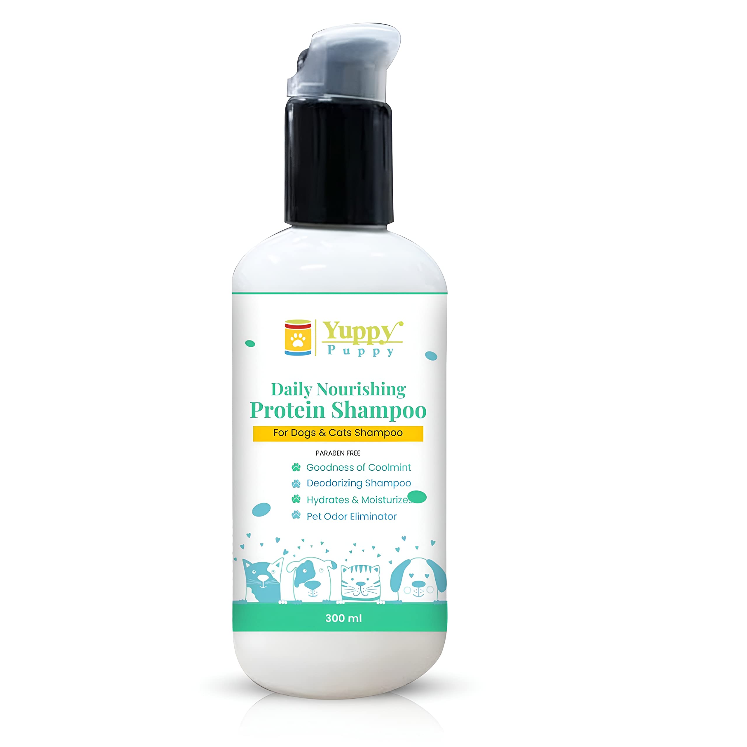 Yuppy Puppy Daily Nourishing Protein Shampoo For Soothing Moisturizing And Gentle Cleansing For Dogs And Cats Body Wash For Dogs