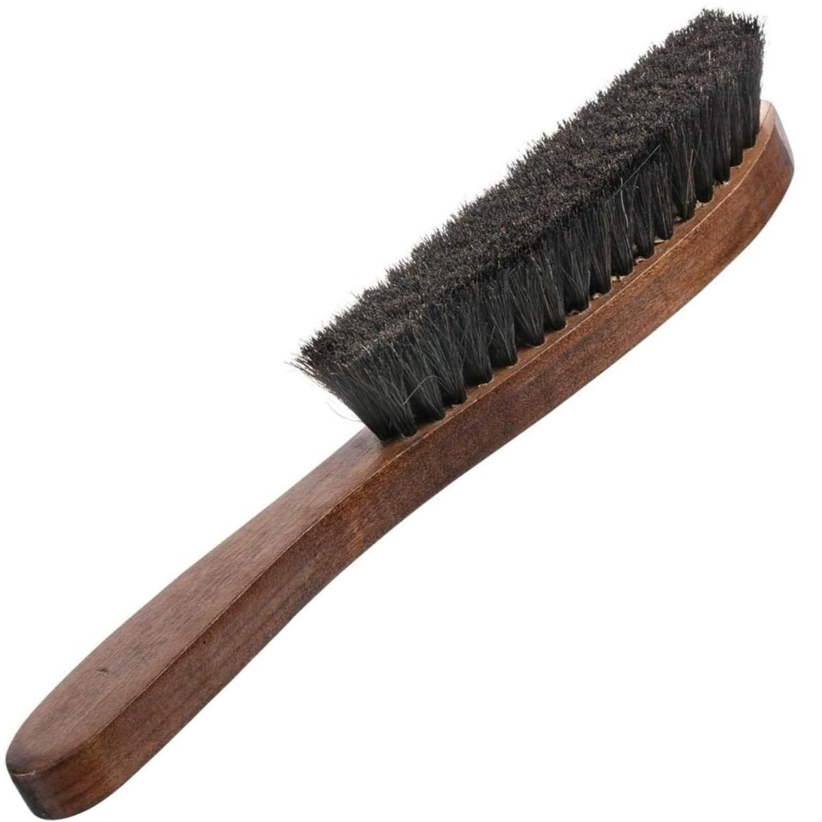 Home-it Hat Brush - Dust Brush - Horse Hair Bristles lint Brush for Clothes, Suits, Cashmere, Wool, Velvet, Good Grip, Walnut Ha