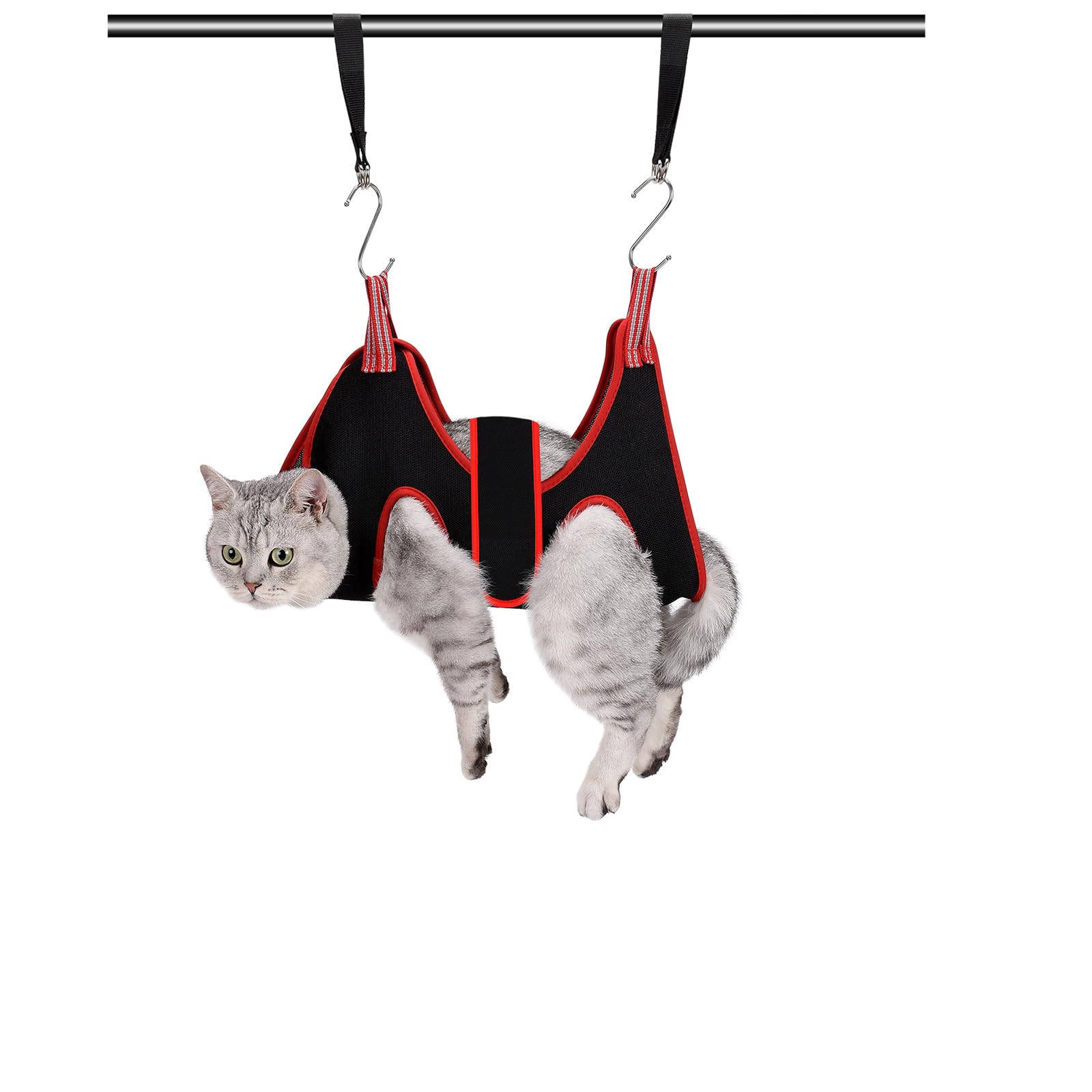 Ato-Djcx Cat Grooming Hammock Harness For Small Dogs,Pet Hammock Restraint Bag,Dog Grooming Sling For Trimming Nail And Ear/Eye 