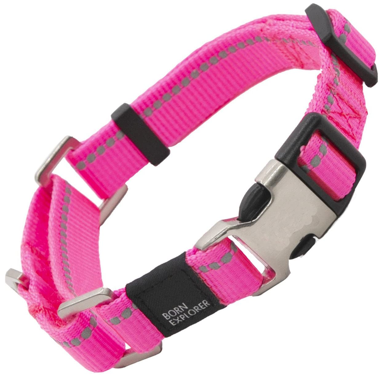 Pet Life Advent Outdoor Series Reflective Training Dog Leash And Collar, Sm, Pink