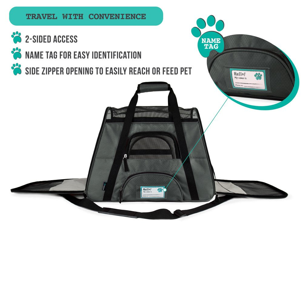 Petami Airline Approved Pet Carrier For Cat, Soft Sided Dog Carrier For Small Dogs, Cat Travel Supplies Accessories Indoor Cats,