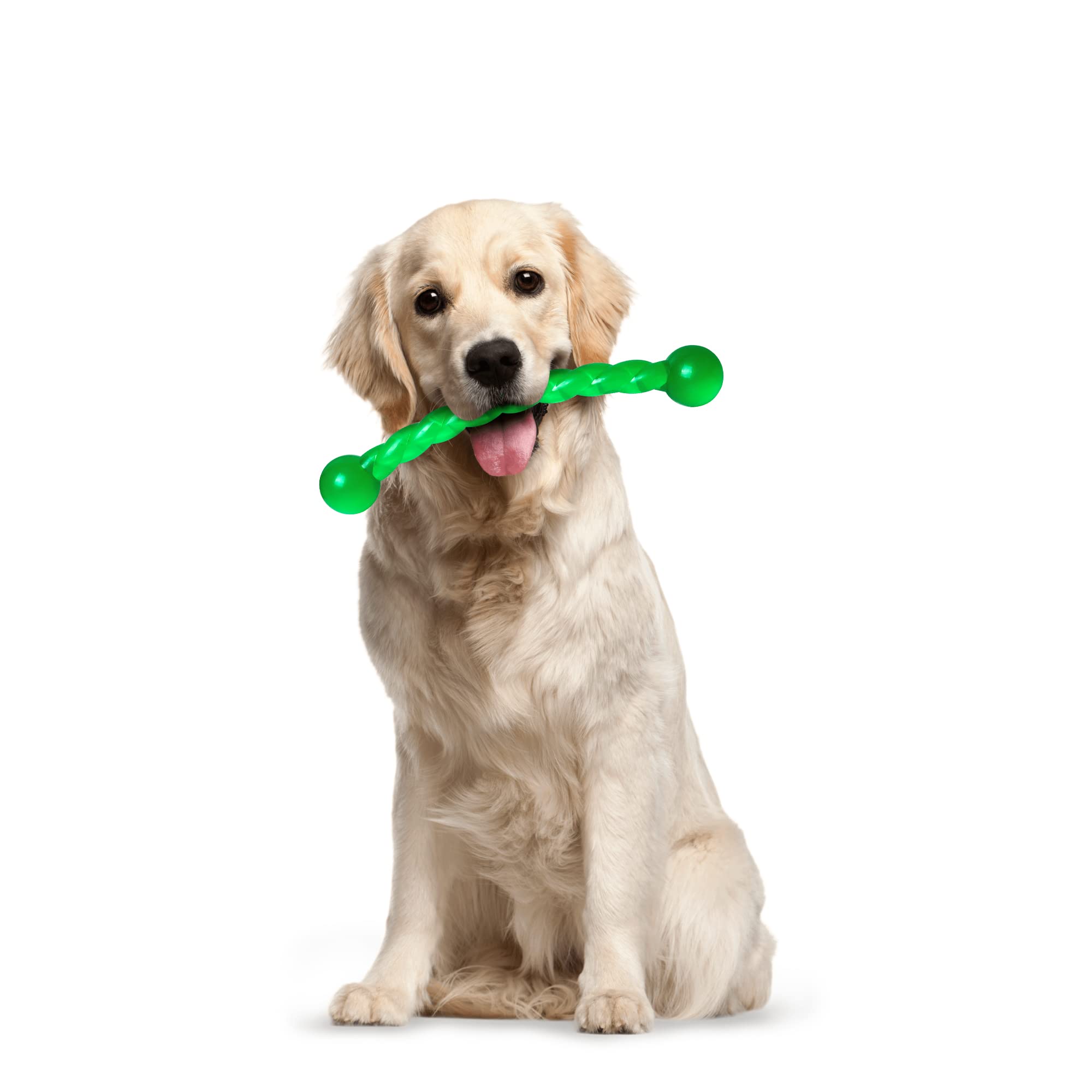 Ycozy Dog Chew Toys 11'' Long For Small/Medium Dogs Aggressive Chewers, Rubber Puppy Dog Rope Toys Knot Dental Teething Toys Almost Indestructible Washable