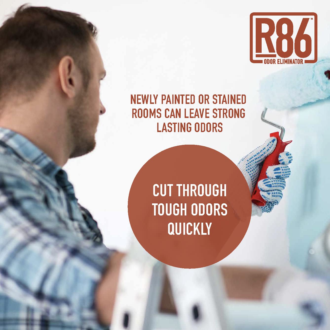 R86 Industrial All-Out Odor Eliminator, Removes Dead Animal Odor, Skunk Odor, Urine, Poop, Musty Basement & More – Natural Formula, Use Wet Or Dry, Biodegradable