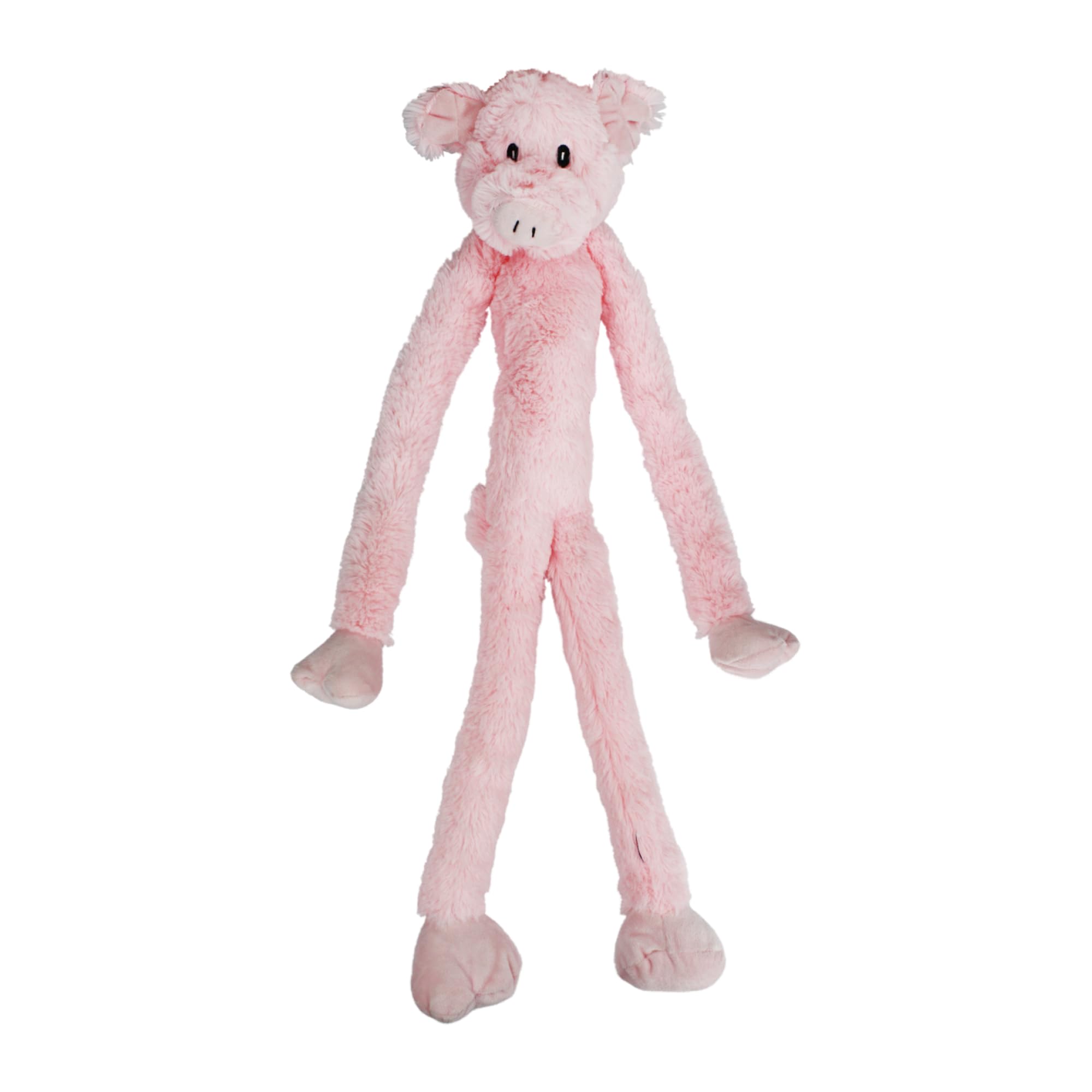 Multipet Swingin Slevin Pig Dog Plush Toy - Squeaky Toy for All Dogs - Extra Soft Plush Dog Toy - Stuffed Animal Dog Toy for Cu