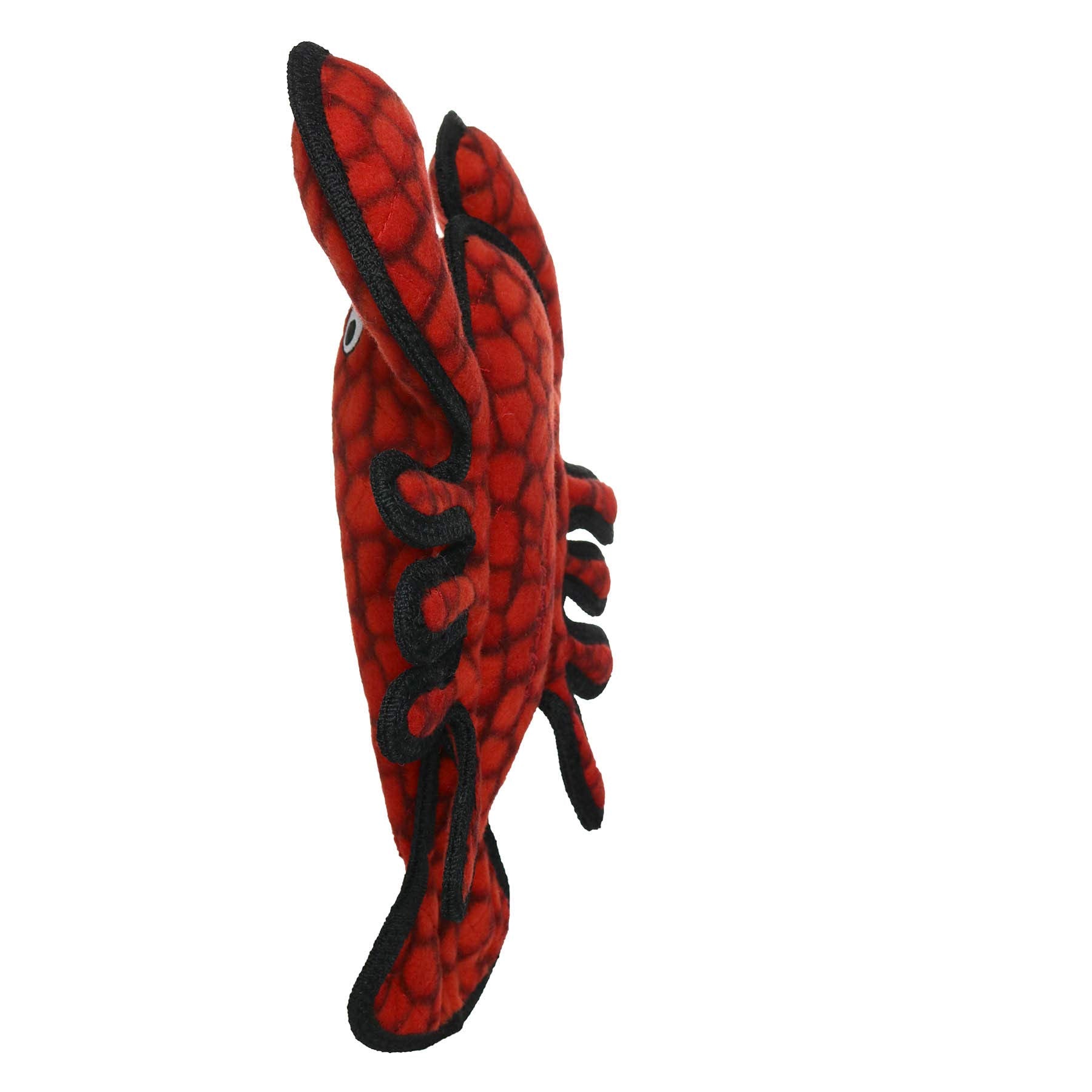 TUFFY - World s Tuffest Soft Dog Toy - Ocean Larry Lobster -Squeakers - Multiple Layers. Made Durable, Strong & Tough. Interact