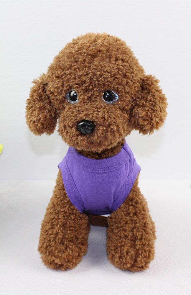 Alroman Dogs Shirts Purple Vest Clothing For Dogs Cats M Dog Vacation Shirt Male Female Dog Clothing Puppy Summer Clothes Girls Boys Cotton Summer Shirt Small Dog Cat Pet Clothes Vest T-Shirt Apparel