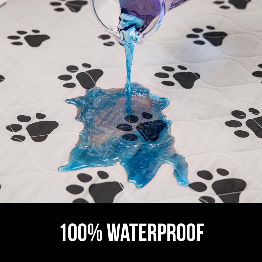 Gorilla Grip Washable Puppy Pads, Slip Resistant Dog Crate Mat, Waterproof Cloth Pee Pad For Training Puppies In Playpen, Reusab