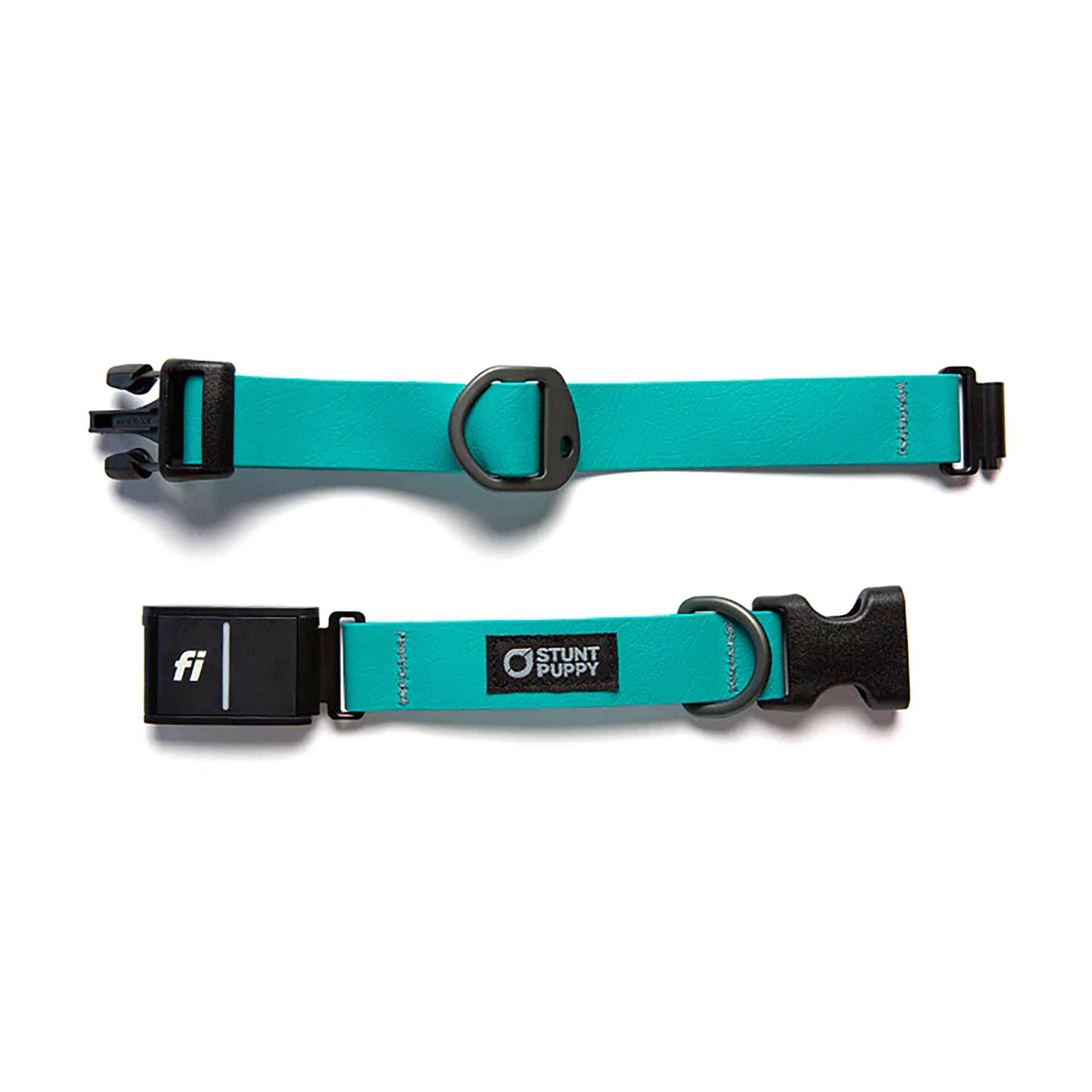 Stunt Puppy Dog Collar, Fi Series 3 Ready, Medium, Teal - Compatible With Fi Gps Device (Not Included)