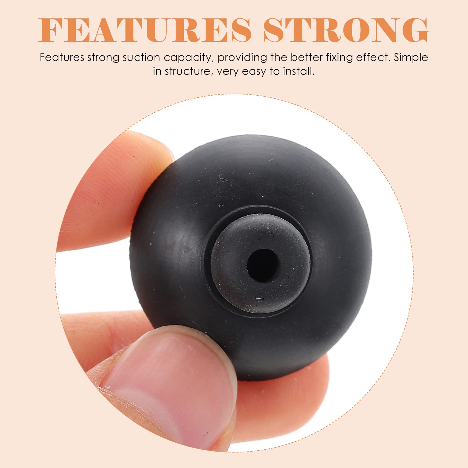 Luozzy 20Pcs Aquarium Suction Cup Clips 25Mm Black Sucker Clip Holder Clamp Fish Tank Accessories Filter Air For Fish Tank Aeration Setup, Black