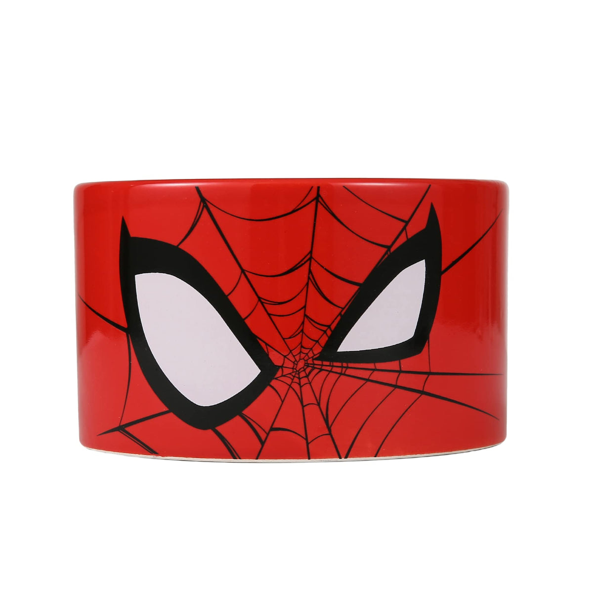 Marvel Comics Spiderman Ceramic Dog Bowl, 6-Inch | Red Ceramic Dog Bowl With Official Marvel Spiderman Detail| Medium Dog Food Bowl Or Water Bowl For Dry And Wet Food |3.5 Cups 28 Oz