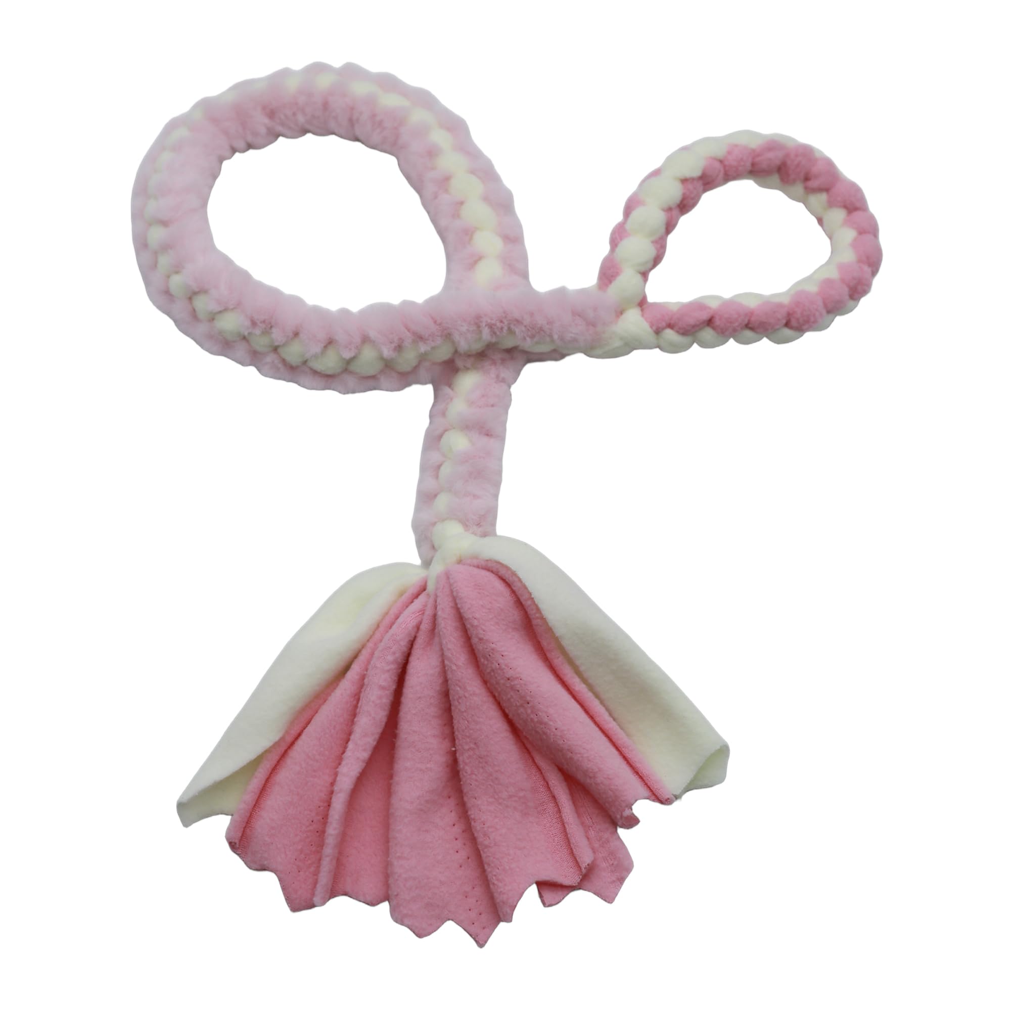 Baba&Nana Braided Fleece Dog Tug Toy, Assorted Colors Dog Rope Toy With Ball, Interactive Tug Of War Dog Toy For Large & Medium 