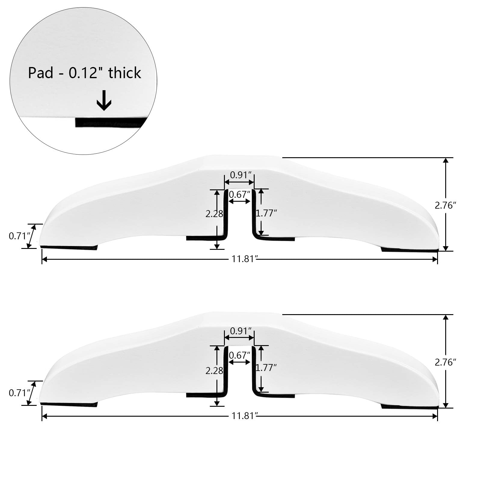 Welland Support Feet For 360 Degree Configurable Gate Collection, White, A Pair