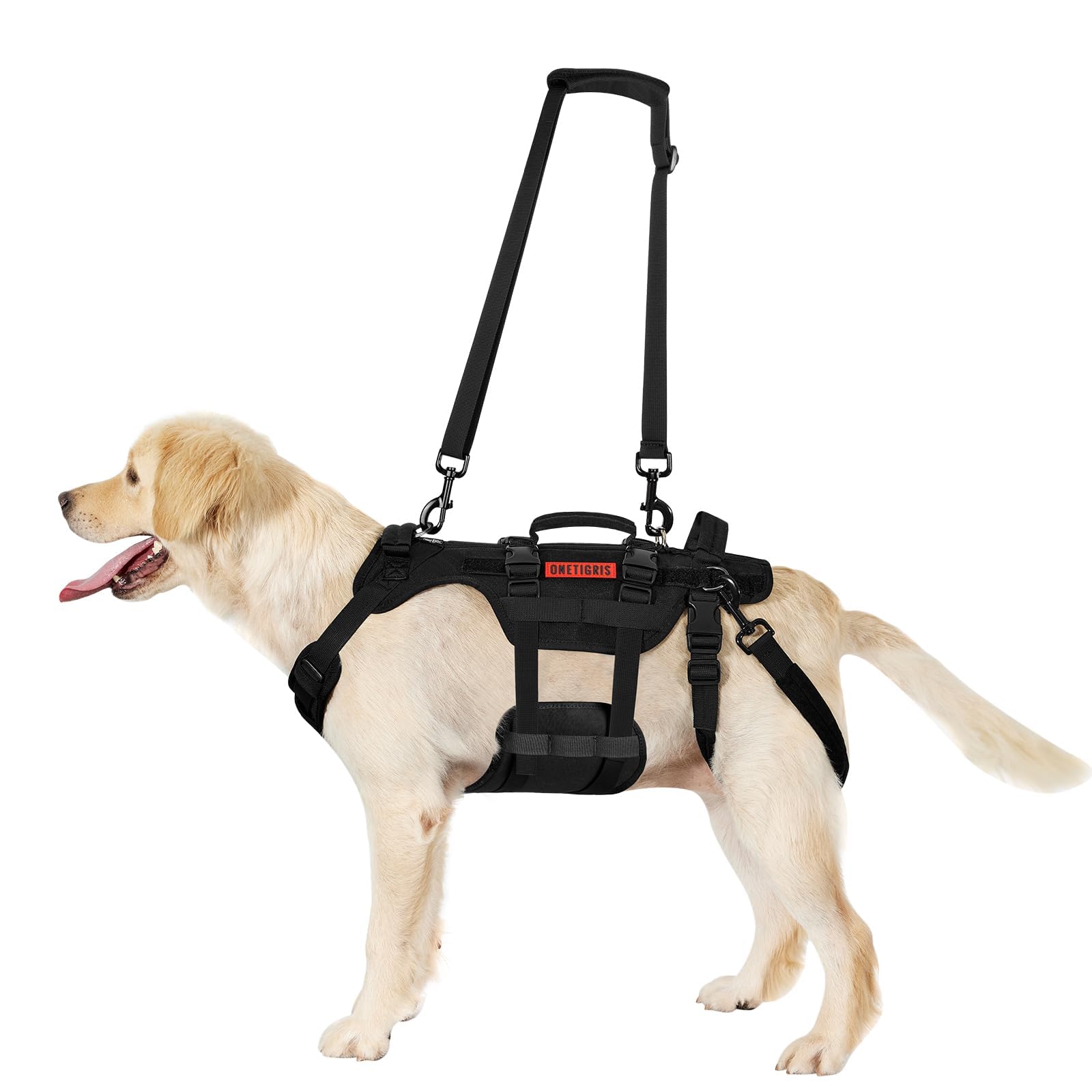 Onetigris Dog Lift Harness For Large Dogs, Dog Hip Support Brace, Full Body Dogs Lifter With Handles Invictus Multifunctional Mo