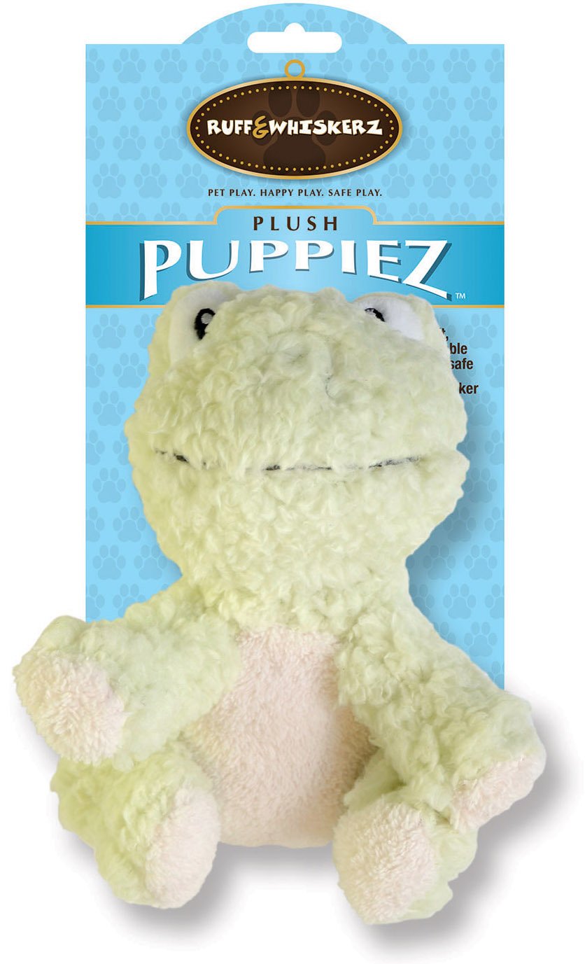 Ruff & Whiskerz Puppiez - Frog 6 Plush Dog Toy