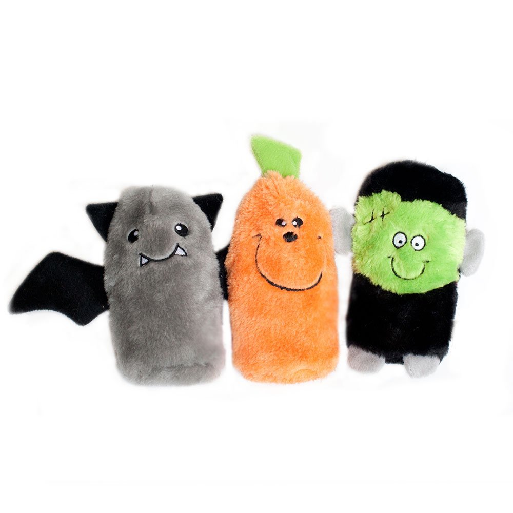 Zippypaws Squeakie Buddies - No Stuffing Dog Toys To Keep Them Busy, For Small & Medium Dogs, Squeaky Pet Toy For Boredom, Unstuffed Chew Toy, Soft Plush Puppy Products - Pack Of 3