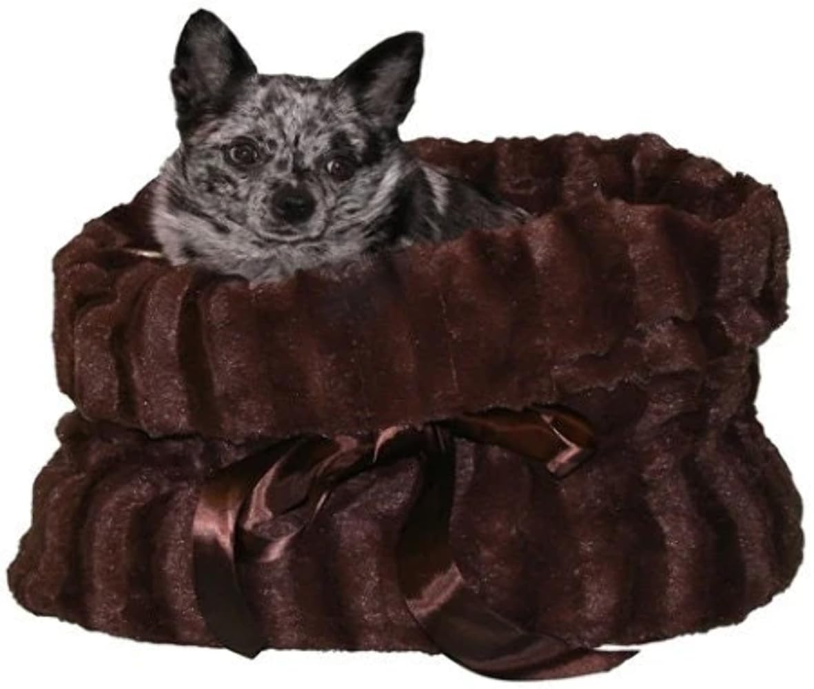 Pet Flys Brown Reversible Snuggle Bugs Pet Bed, Bag And Car Seat In One