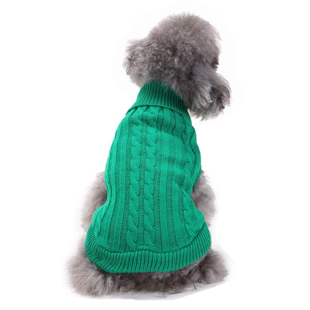 Chborchicen Small Dog Sweaters Knitted Pet Cat Warm Dog Sweatshirt Winter Clothes Kitten Puppy Sweater (Xs, Dress-Orange)