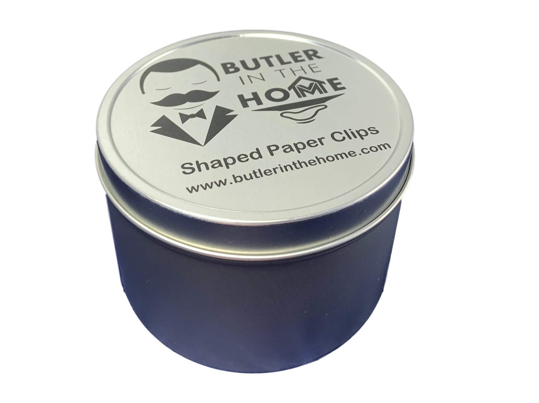 Butler In The Home Dog Dachshund Shaped Paper Clips Great For Paper Clip Collectors Or Dog And Pet Lovers (Black - 100 Count Silver Tin Gift Box)